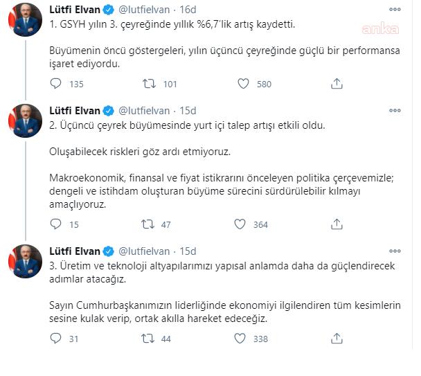 LÜTFİ ELVAN BÜYÜME RAKAMLARINI DEĞERLENDİRDİ: OLUŞABİLECEK RİSKLERİ GÖZ ARDI ETMİYORUZ