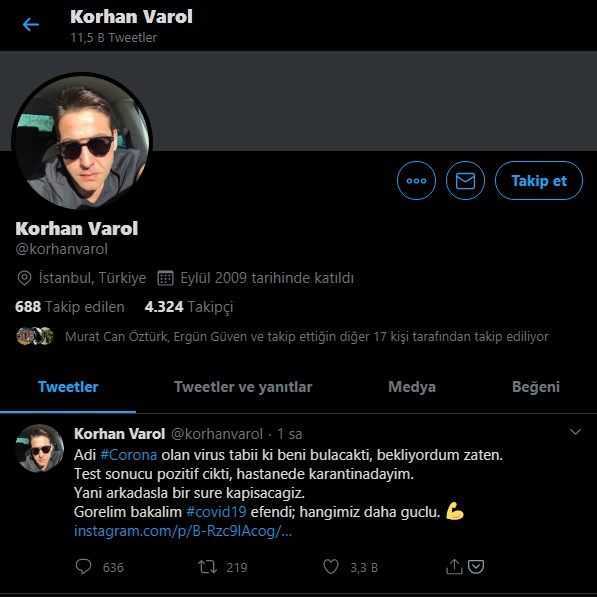 NTV MUHABİRİ VAROL KORONAVİRÜSE YAKALANDI