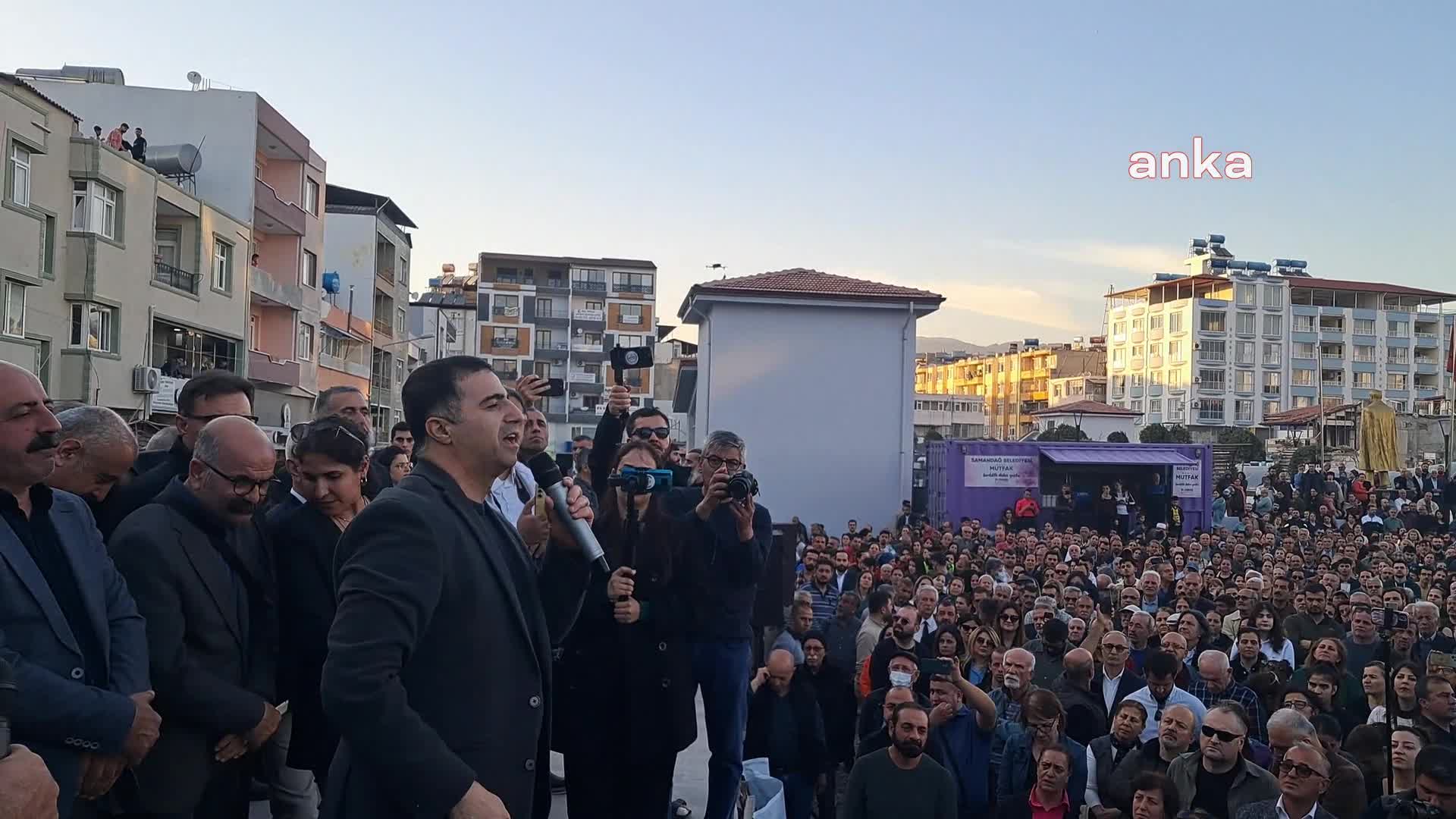 Samandağ Suriye’deki Aleviler için alanlara çıktı: Suriye’de katliamı durdurun