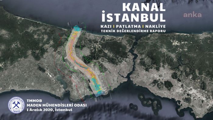 MADEN MÜHENDİSLERİ ODASI: KANAL İSTANBUL PROJESİNİN MALİYETİ 75 MİLYAR LİRANIN ÜZERİNDE