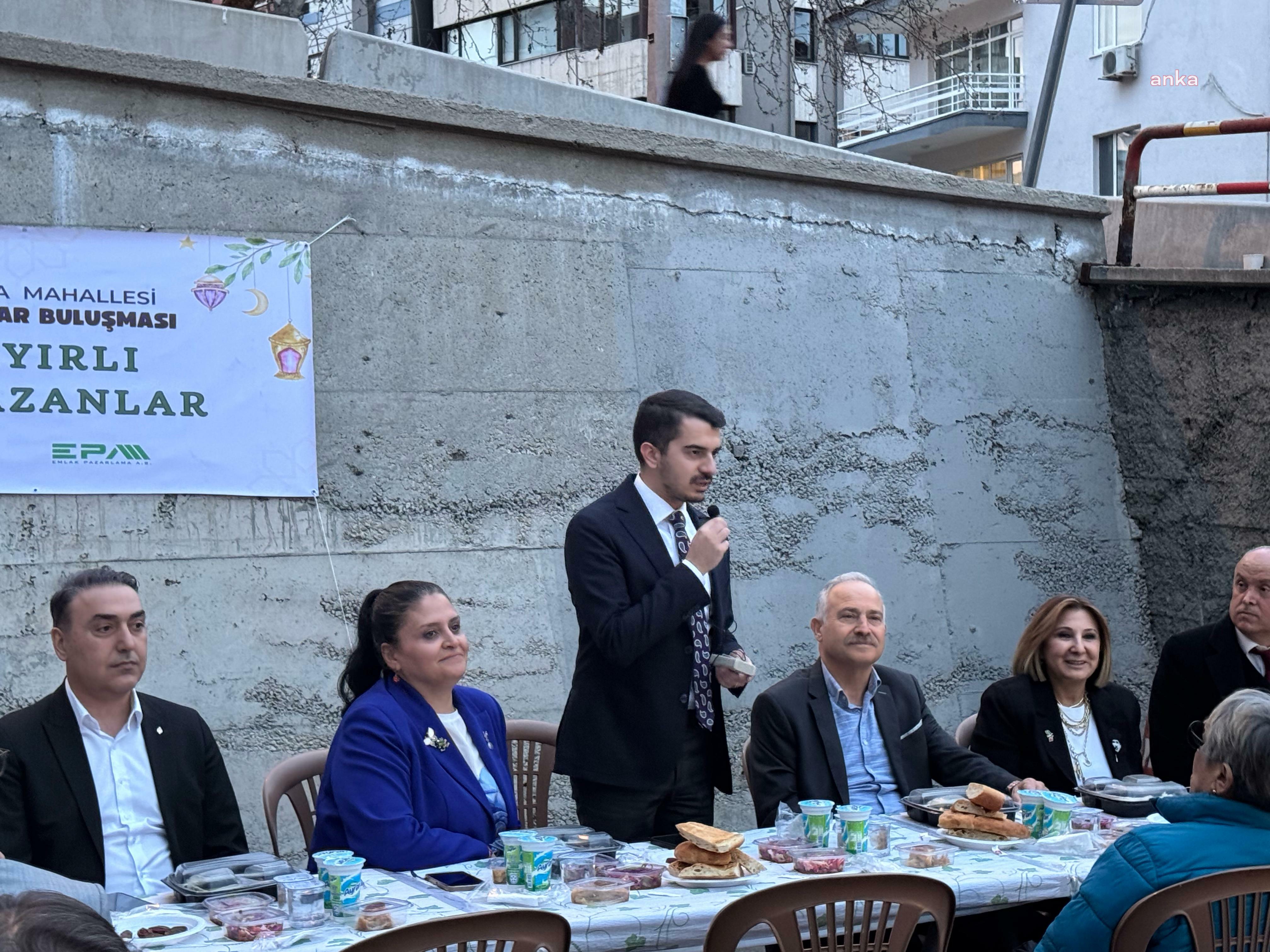 Belediye Başkanı Güner, Çankaya Mahallesi'nde düzenlenen iftar programına katıldı