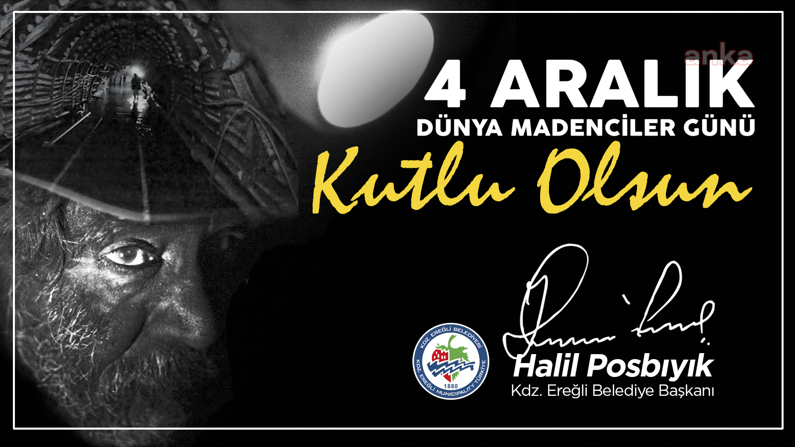KDZ.EREĞİLİ BELEDİYE BAŞKANI POSBIYIK, MADENCİLER GÜNÜ’NÜ KUTLADI