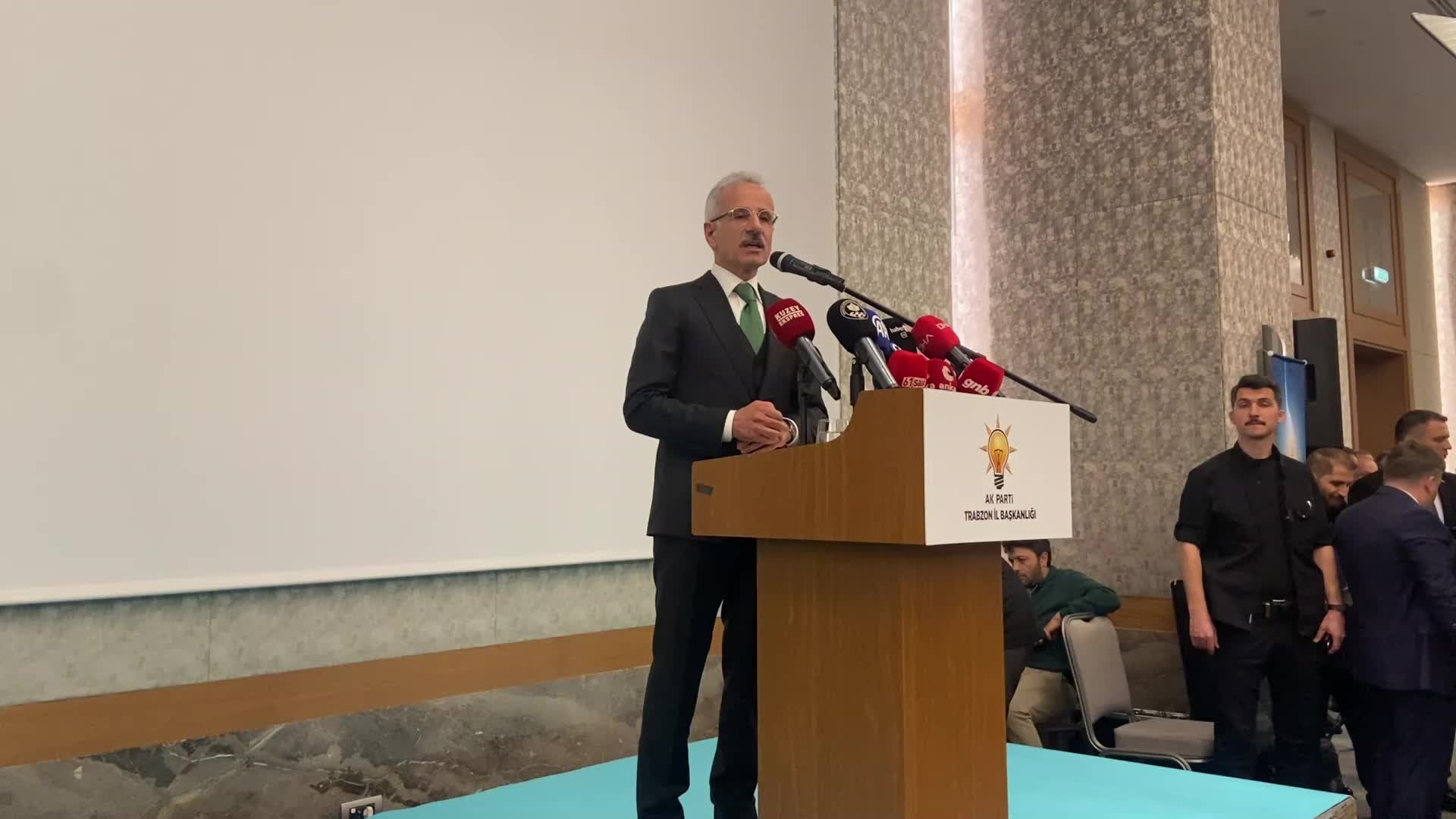 Ulaştırma ve Altyapı Bakanı Uraloğlu: "Trabzon’un ulaşım ve iletişim altyapısına 173 milyar lira yatırım yaptık"