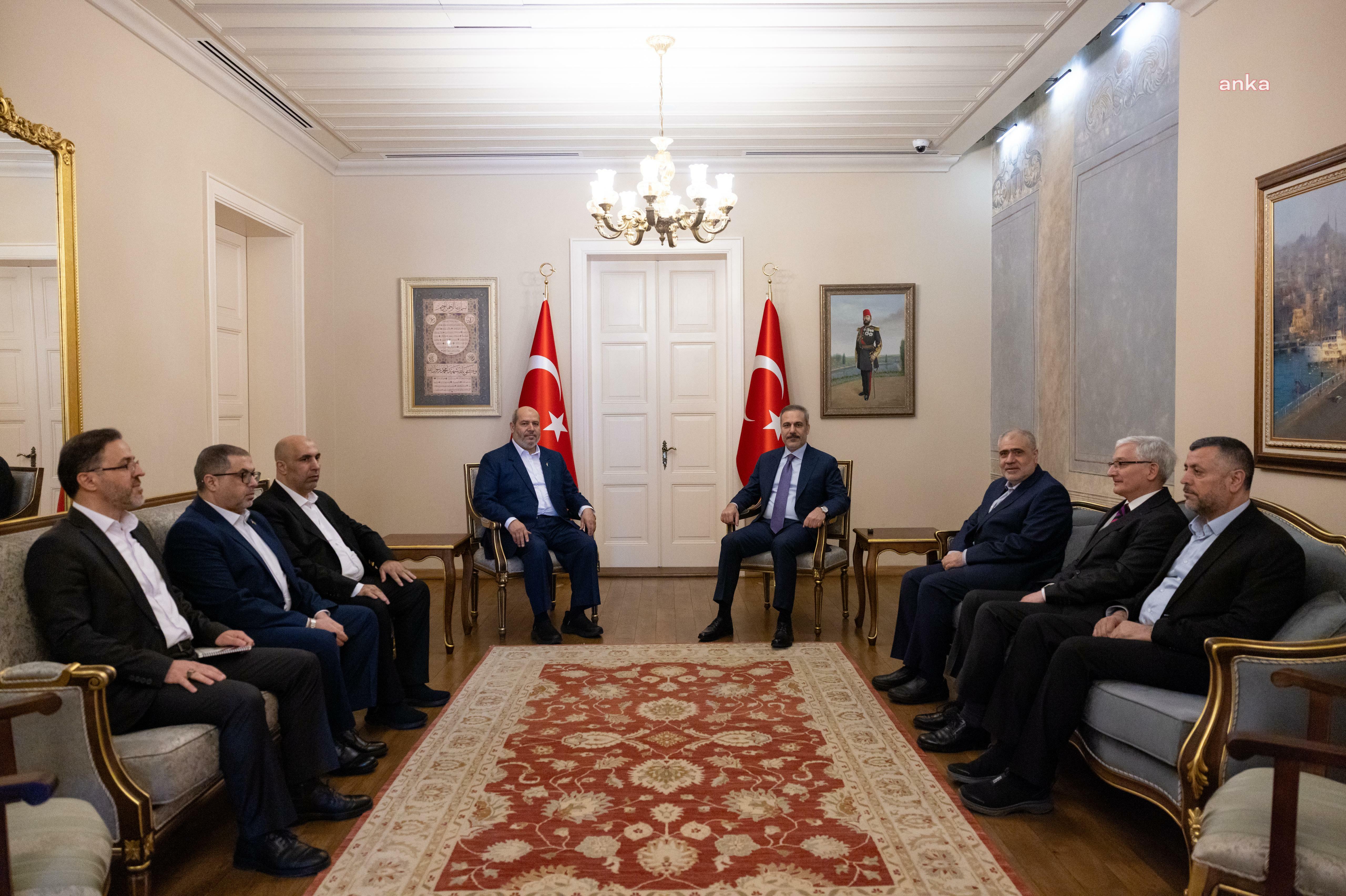 Dışişleri Bakanı Fidan, İstanbul'da Hamas Siyasi Büro Üyesi Hayye ile görüştü