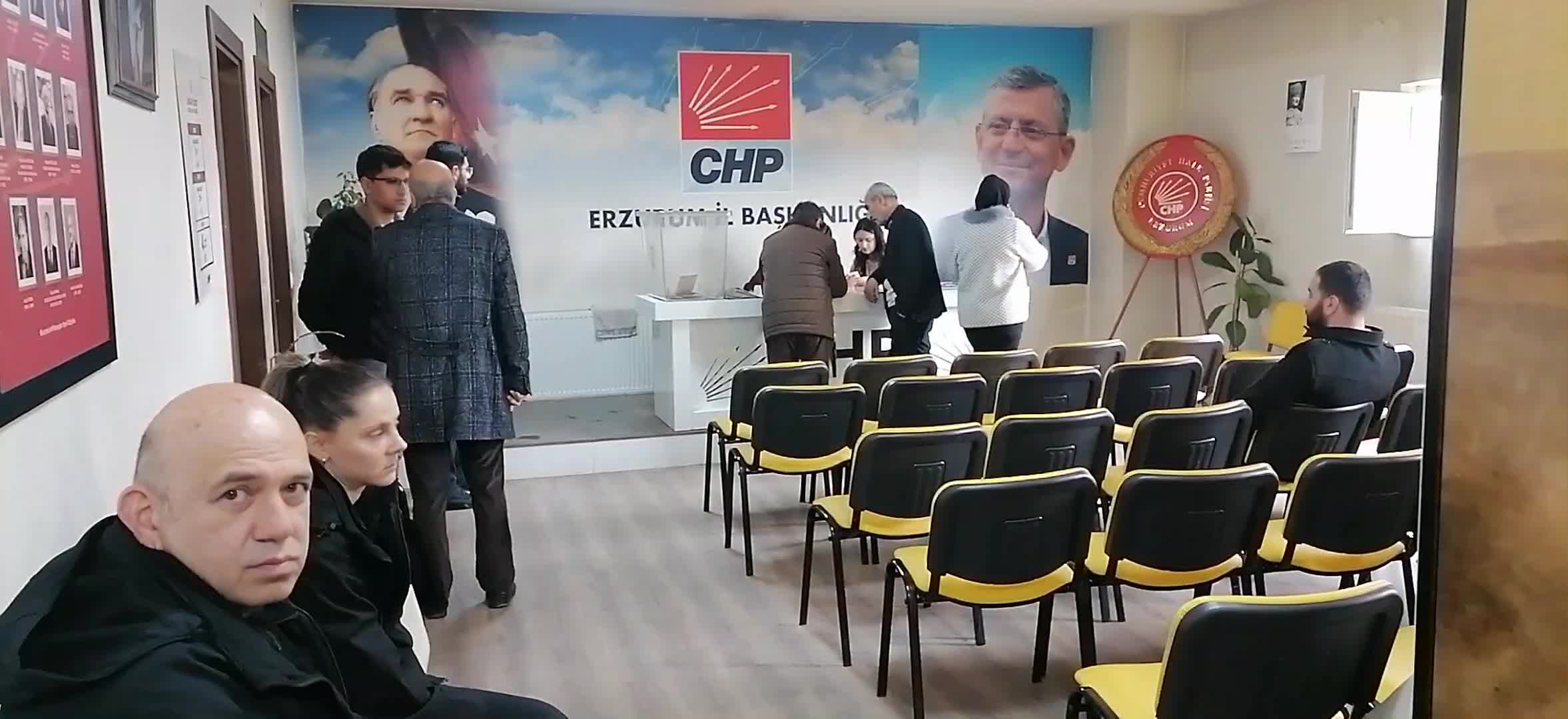 CHP'nin Cumhurbaşkanı adaylığı ön seçimi... Erzurum'da oy verme işlemi devam ediyor