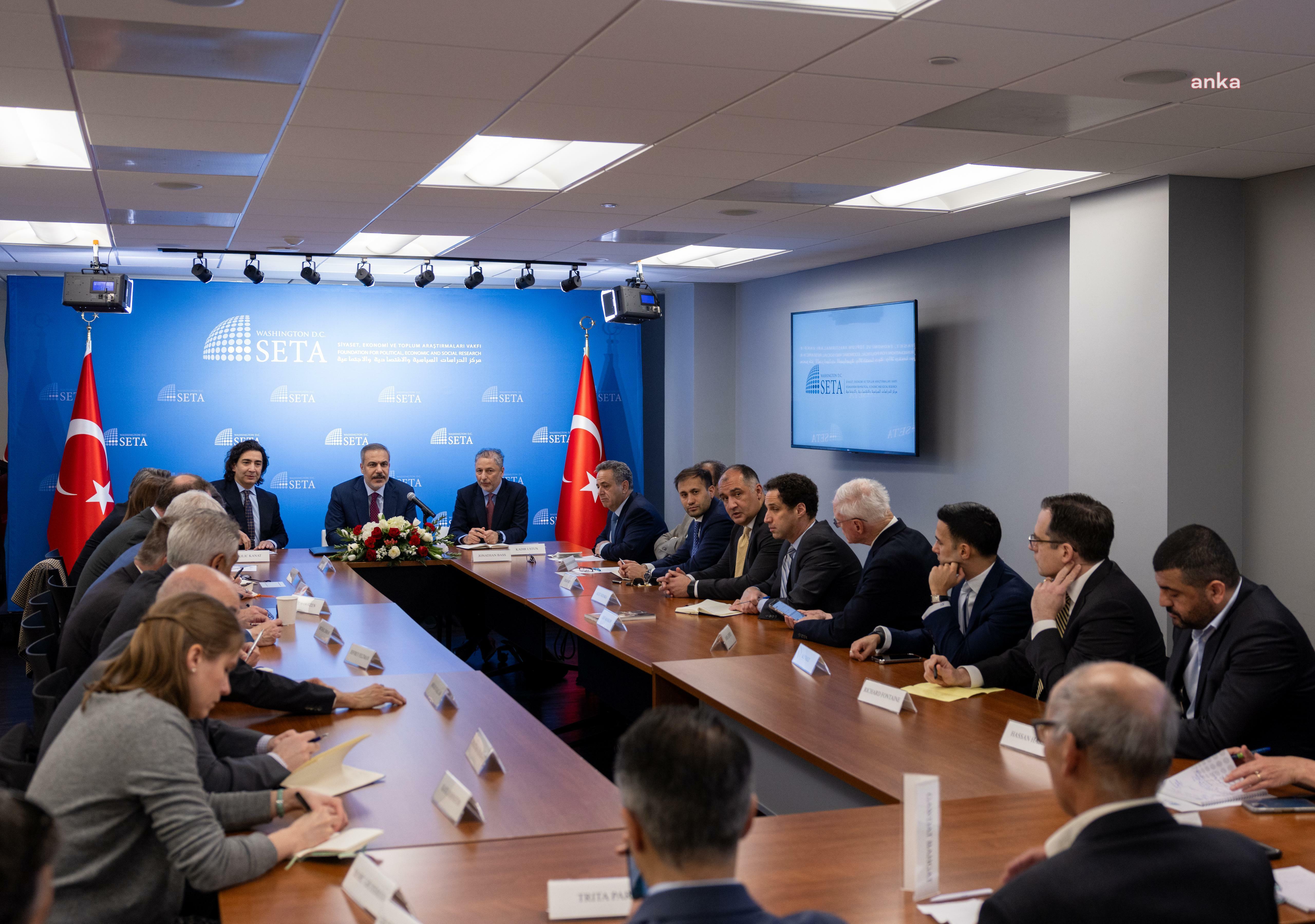 Dışişleri Bakanı Fidan, ABD'de SETA Yuvarlak Masa toplantısına katıldı