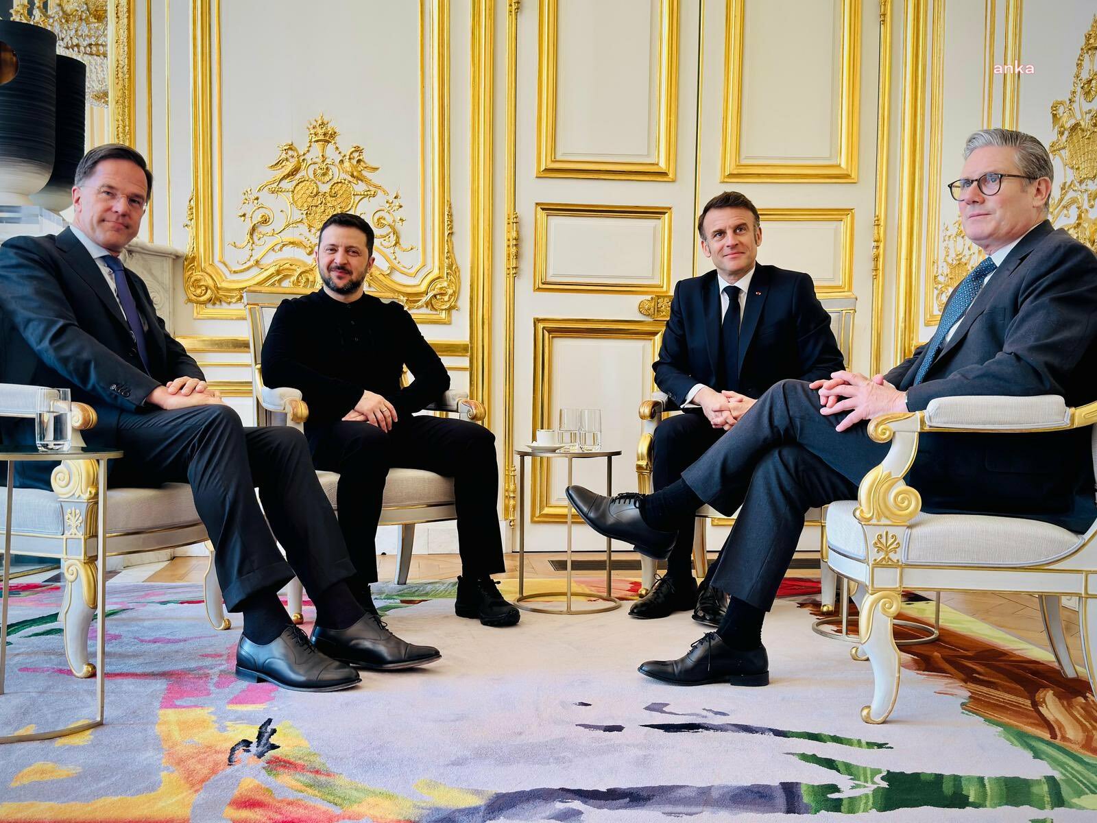 NATO Genel Sekreteri Rutte; Fransa , İngiltere ve Ukrayna devlet başkanları ile bir araya geldi