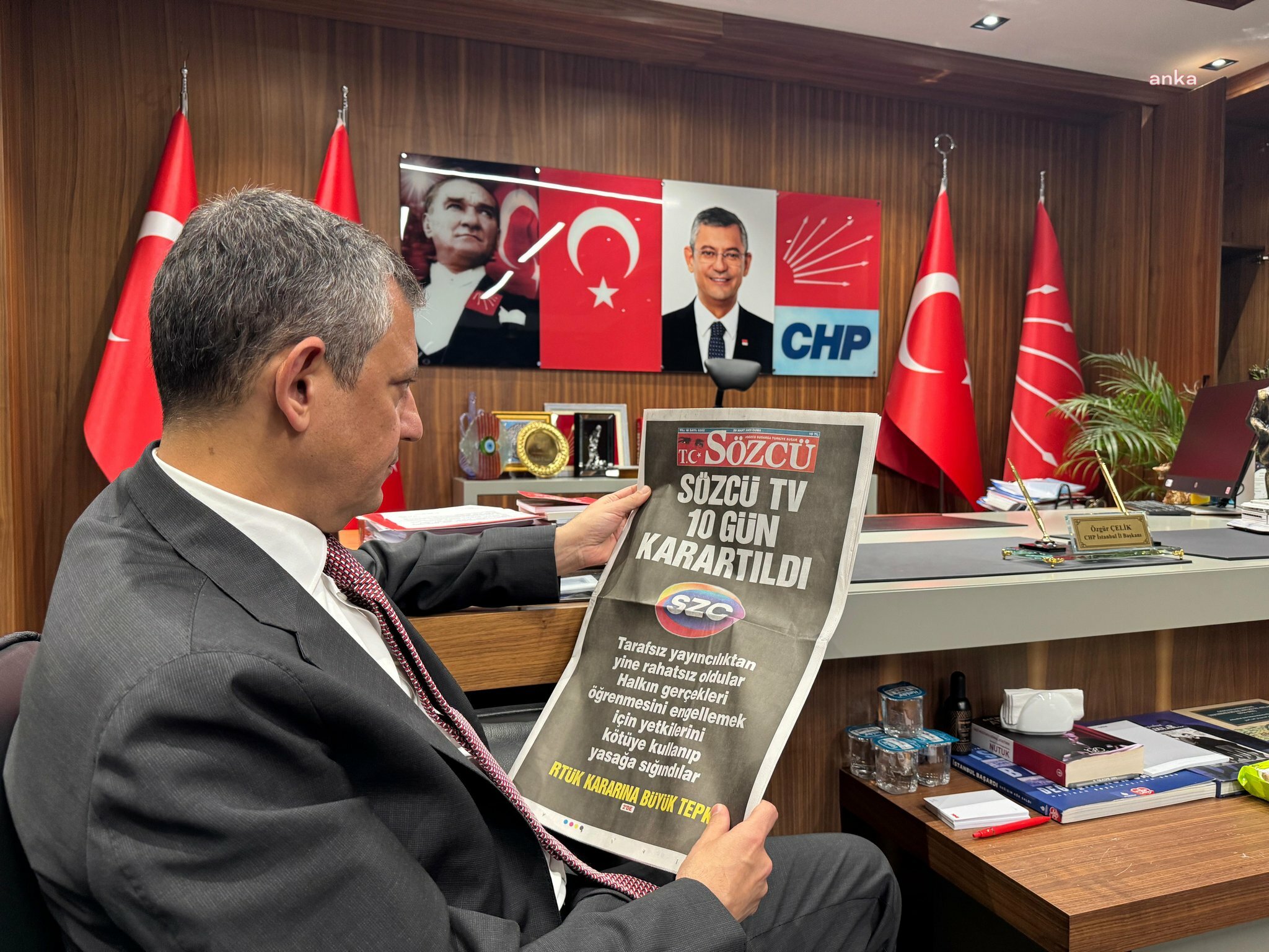 Özgür Özel: "İktidarın medya sopası olan RTÜK’ün cezaları kabul edilemez. Ülkemizin geleceği için dayanışmayı büyüteceğiz"