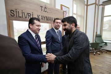 Silivri Belediye Başkanı Balcıoğlu, Silivri Kaymakamlığı'nda bayramlaşma törenine katıldı