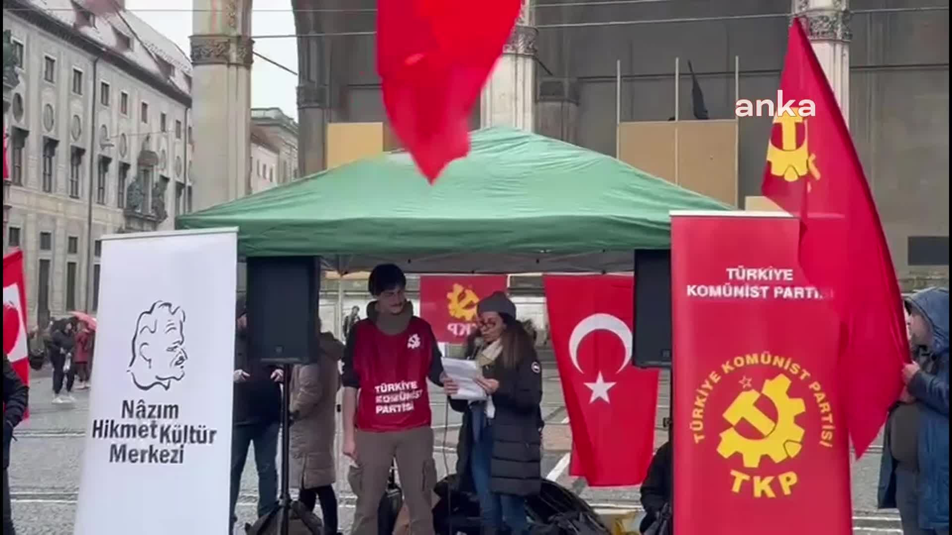 Münih ve Stuttgart’ta İmamoğlu'na destek, gözaltı ve tutuklamaları protesto eylemleri