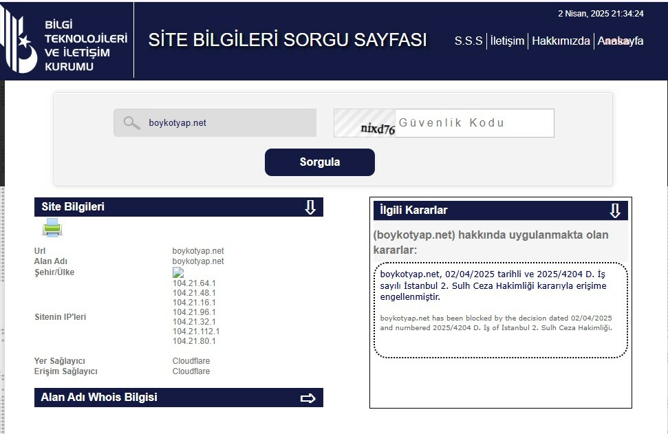 CHP’nin boykot sitelerine erişim engeli getirildi