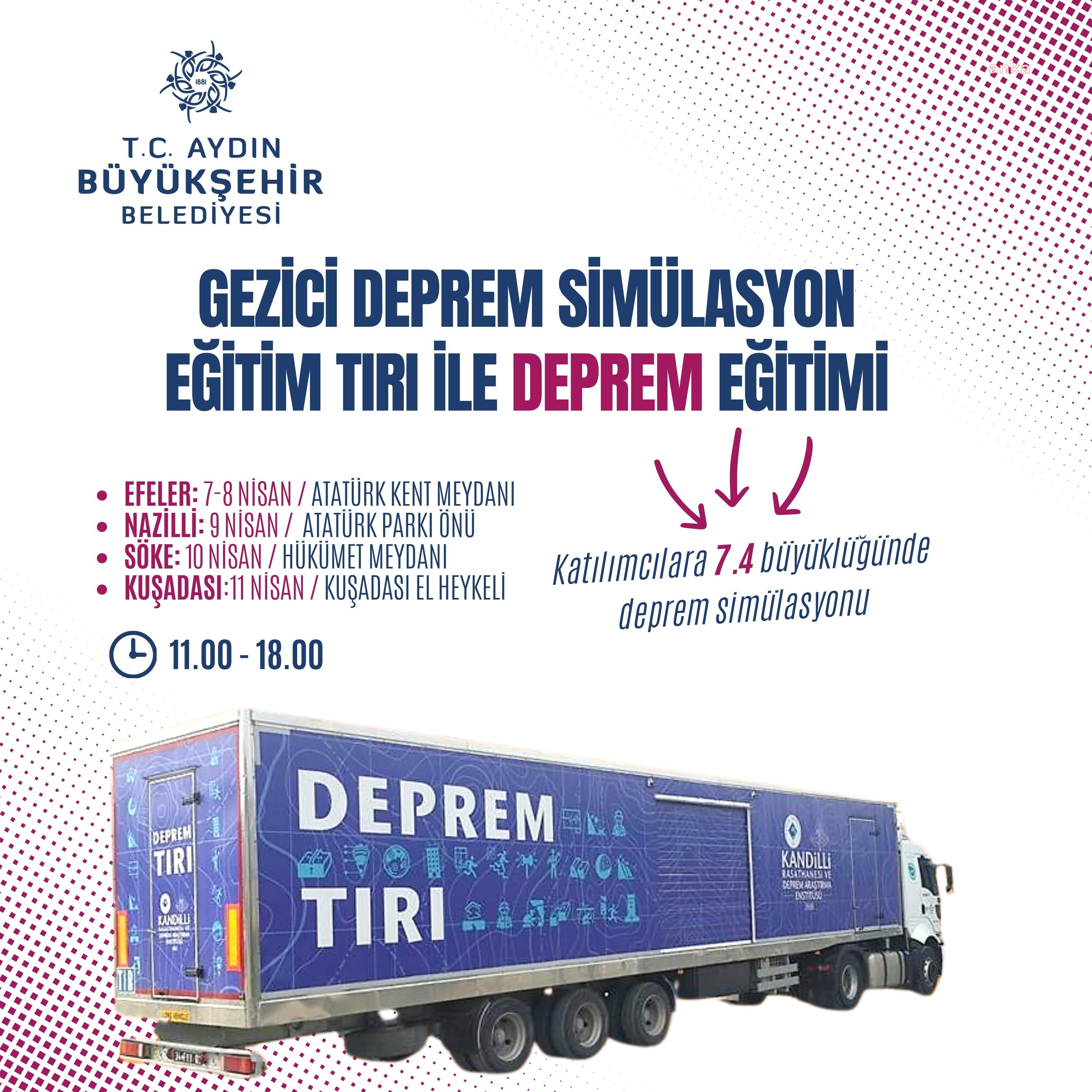 Aydın Büyükşehir Belediyesi’nden deprem eğitimi