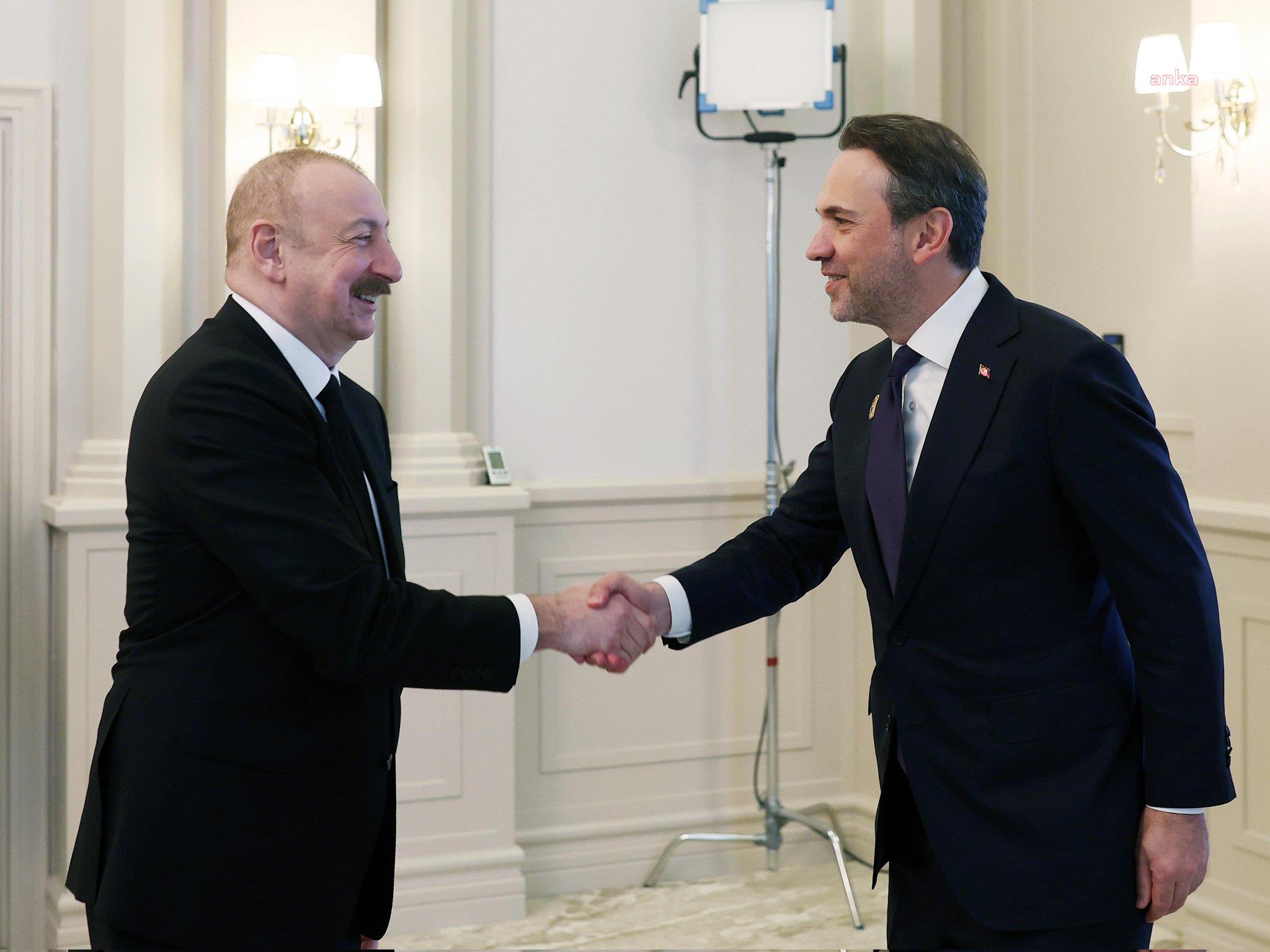 Enerji Bakanı Bayraktar, Azerbaycan Cumhurbaşkanı Aliyev ile bir araya geldi