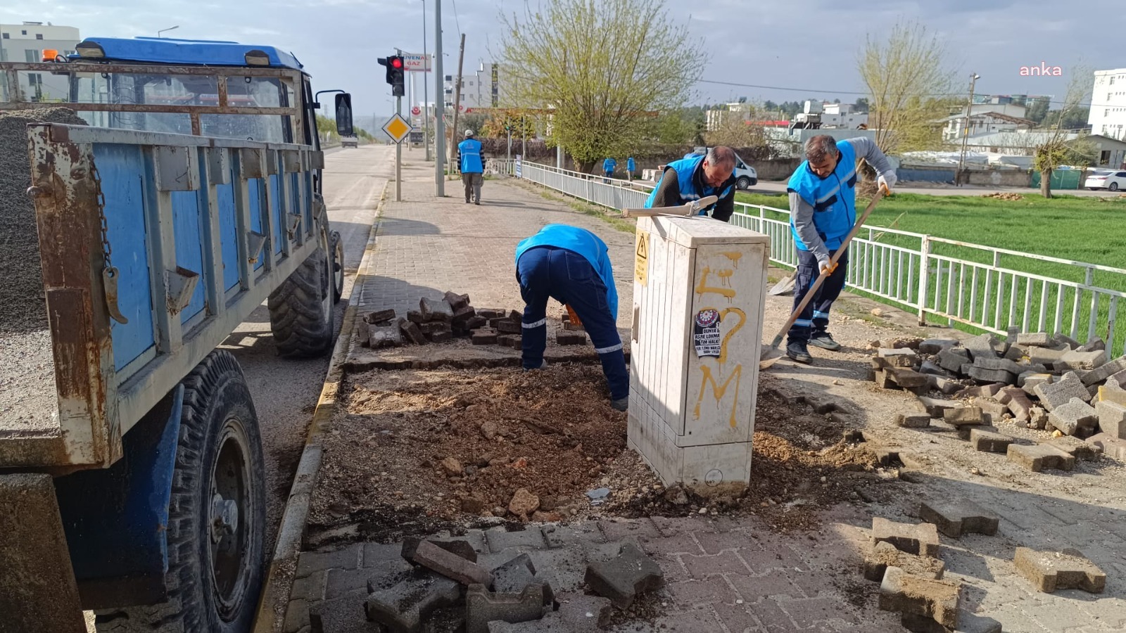 Adıyaman Belediyesi, bayram tatilinde de altyapı çalışmalarını sürdürdü