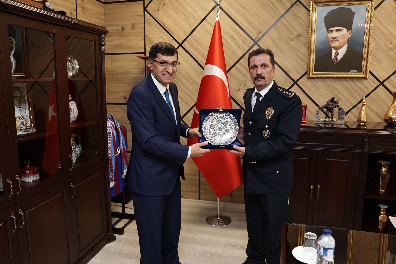 Kütahya Belediye Başkanı Kahveci'den İl Emniyet Müdürü Osman Elbir'e ziyaret