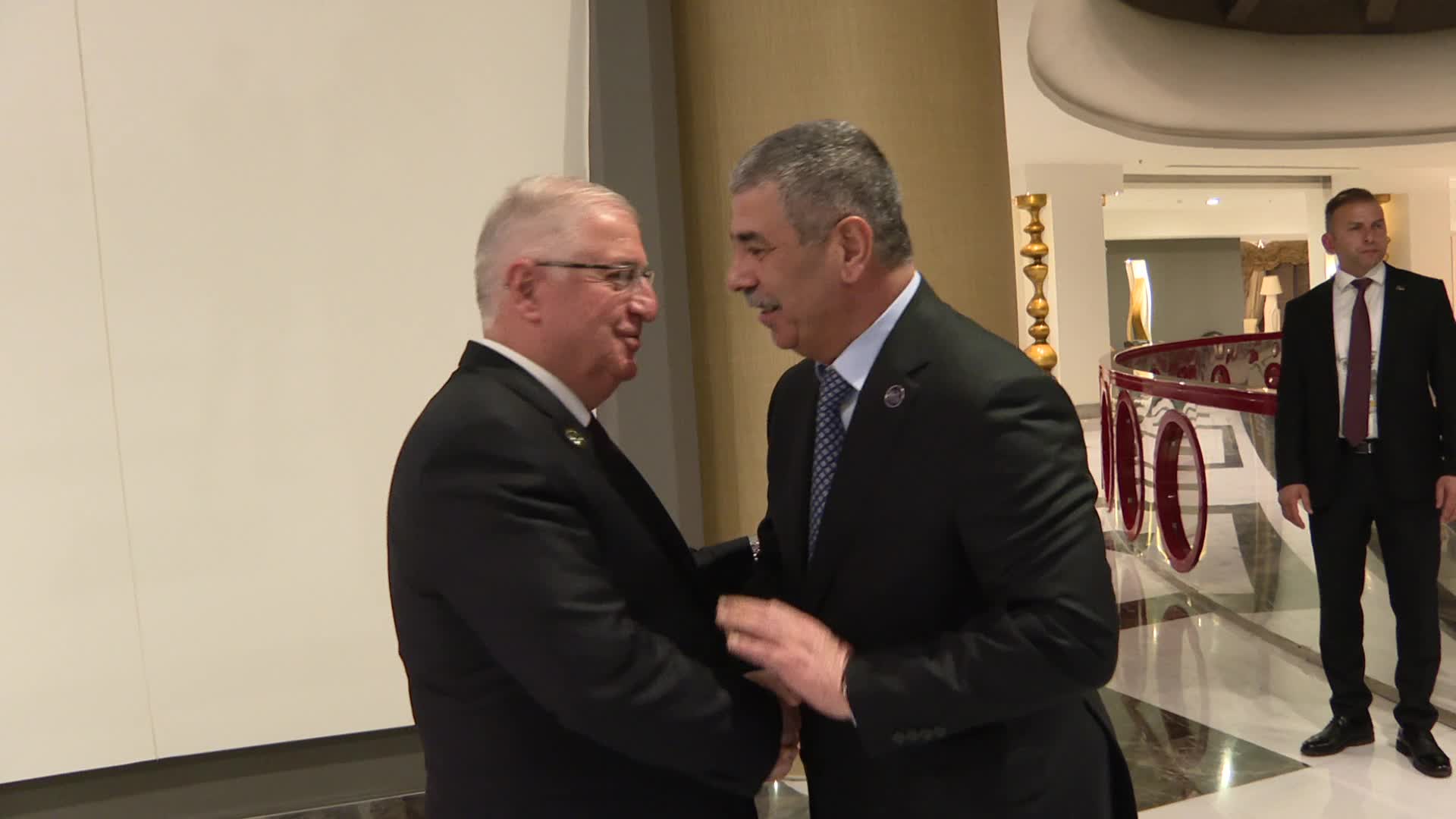 Milli Savunma Bakanı Güler, Azerbaycan Savunma Bakanı Orgeneral Zakir Hasanov’la görüştü