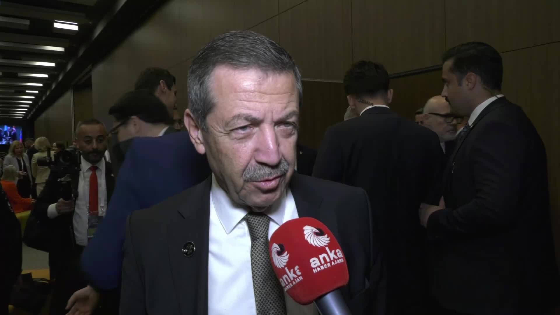 KKTC Dışişleri Bakanı Ertuğruloğlu: "AB’nin Kıbrıs Türkü’nü dışlayarak, TDT ülkelerini oyunlarına alet etmeye çalışması utanç verici"