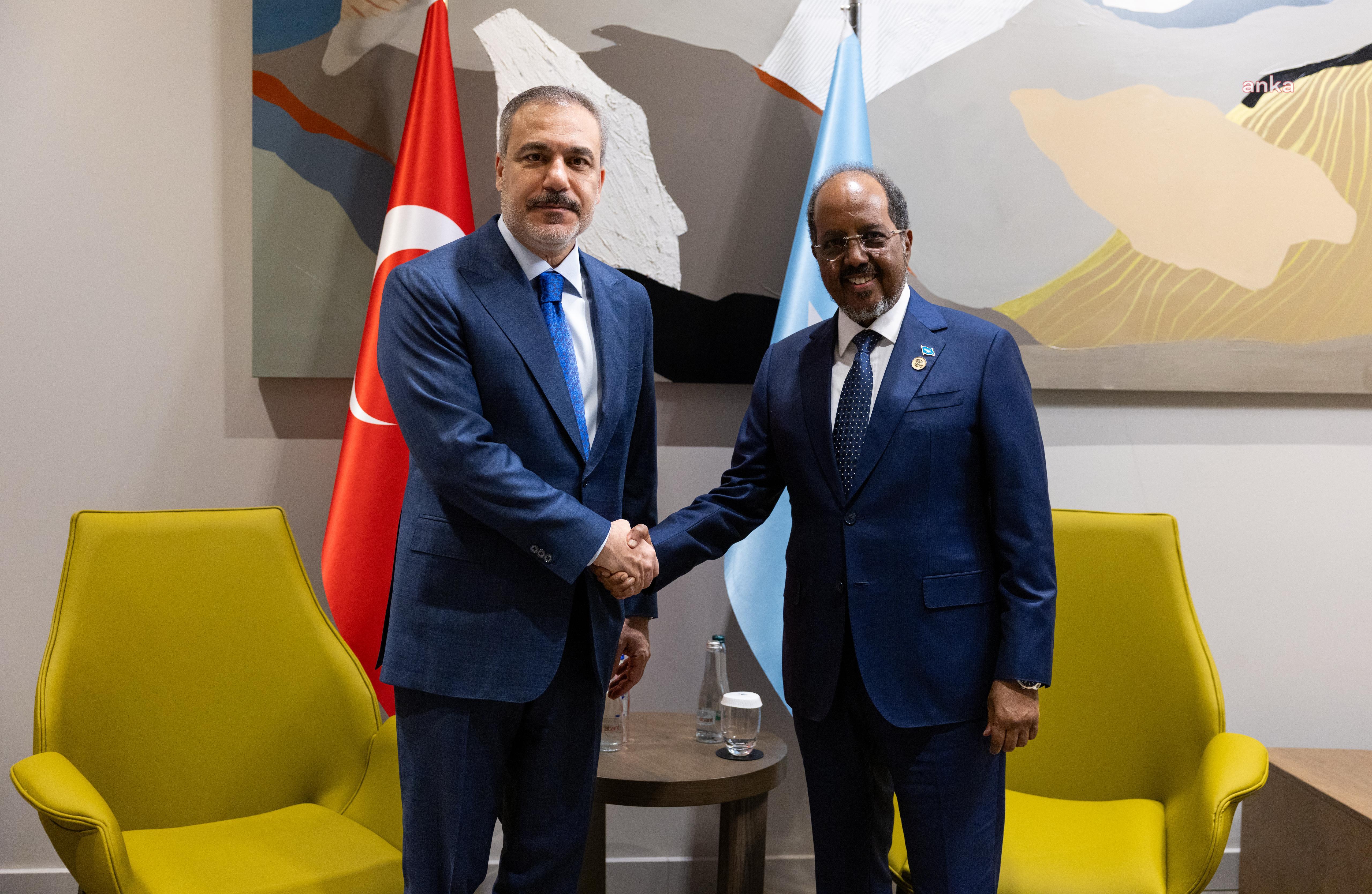Dışişleri Bakanı Fidan, Somali Cumhurbaşkanı Mahmud ile görüştü
