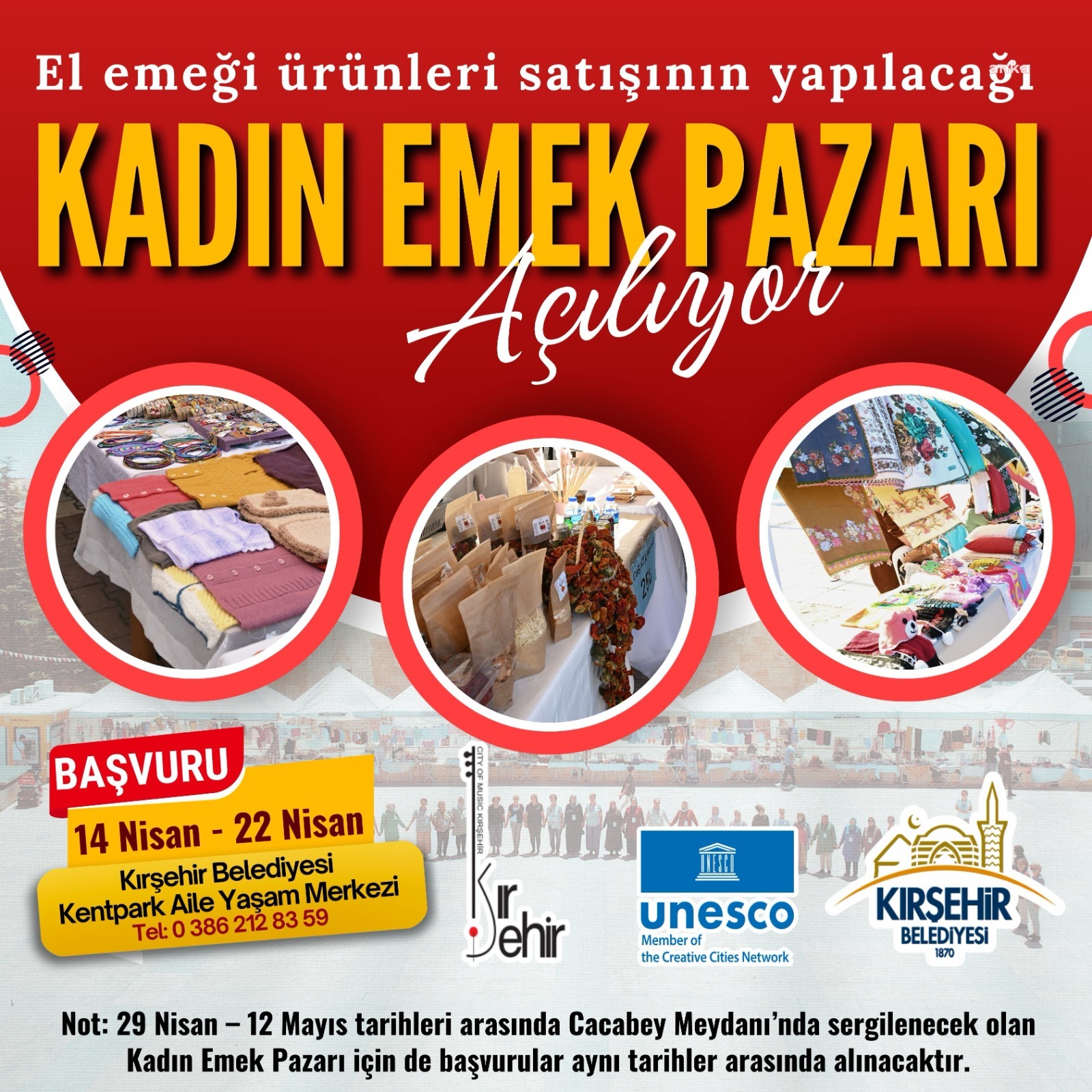 Kırşehir Belediyesi Kadın Emek Pazarı için başvurular başladı