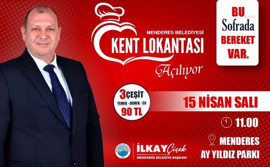Menderes Belediyesi’nin yeni Kent Lokantası kapılarını açıyor