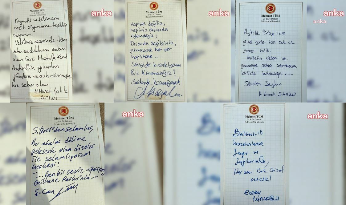 Mehmet Tüm, Silivri'de tutuklu başkanların ve siyasilerin mesajını paylaştı... "Halkın iradesi bir mahkeme kararıyla, bir siyasi mühendislikle teslim alınamaz"