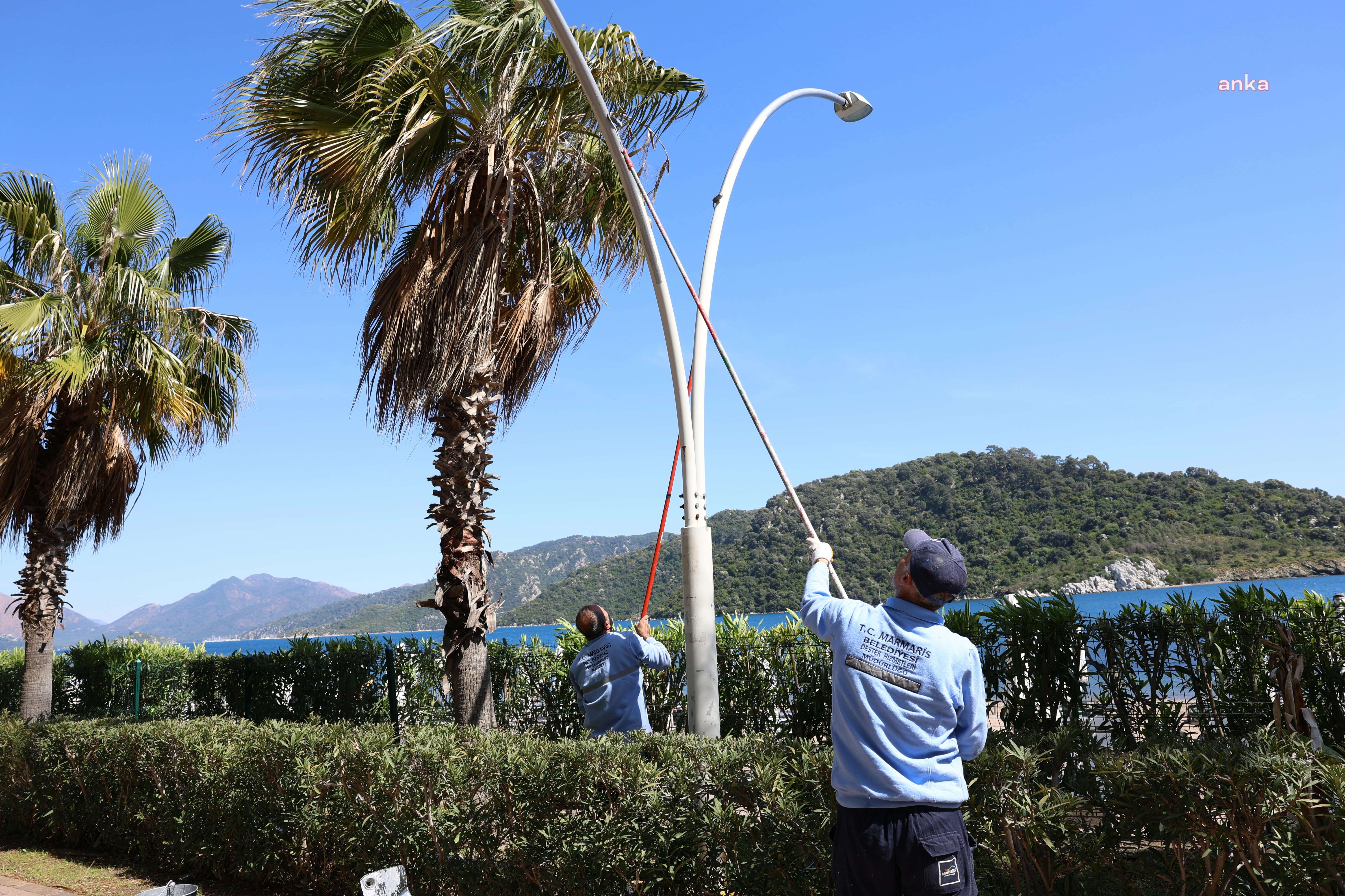 Marmaris Belediyesi yaz sezonu hazırlıklarını sürdürüyor