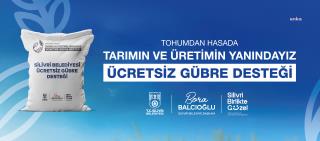 Silivri Belediyesi'nden çiftçiye ücretsiz gübre desteği