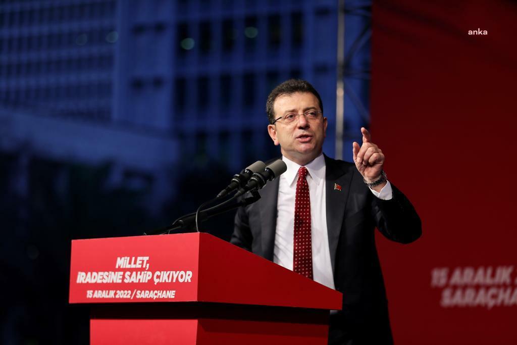 Ekrem İmamoğlu: “Kriz, kaos ve kargaşayı tercih eden Cumhurbaşkanı Erdoğan'dır”