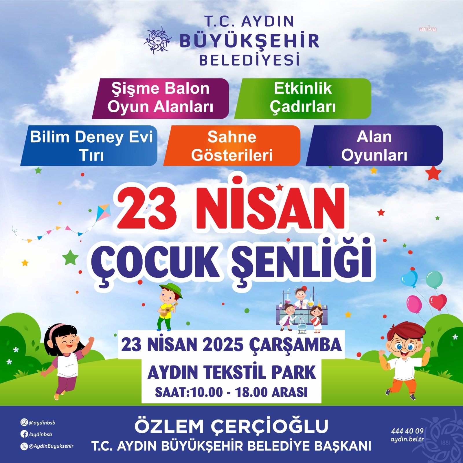 Aydın Büyükşehir Belediyesi'nden 23 Nisan Ulusal Egemenlik ve Çocuk Bayramı’na özel etkinlikler