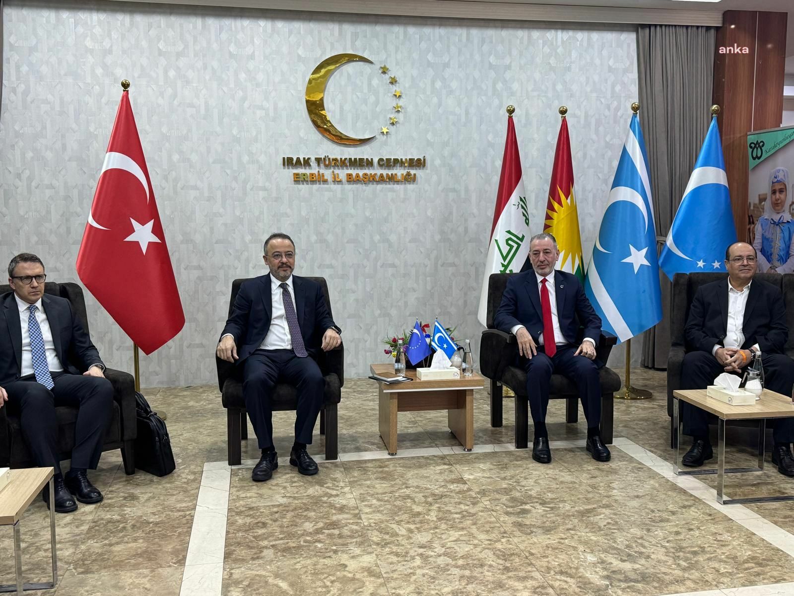 Dışişleri Bakan Yardımcısı Nuh Yılmaz, Irak Türkmen Cephesi Erbil İl Başkanlığı'nı ziyaret etti
