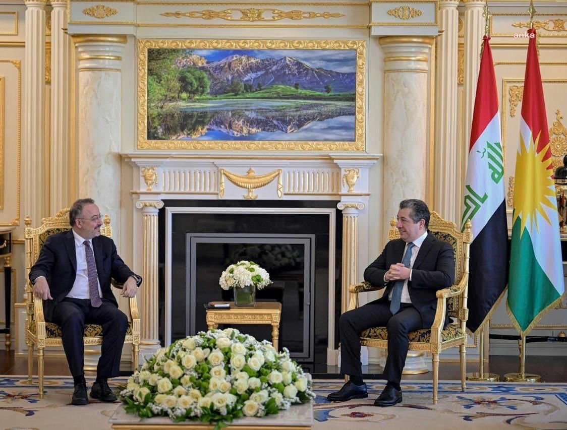 Dışişleri Bakan Yardımcısı Nuh Yılmaz, IKBY Başbakanı Mesrur Barzani ile görüştü
