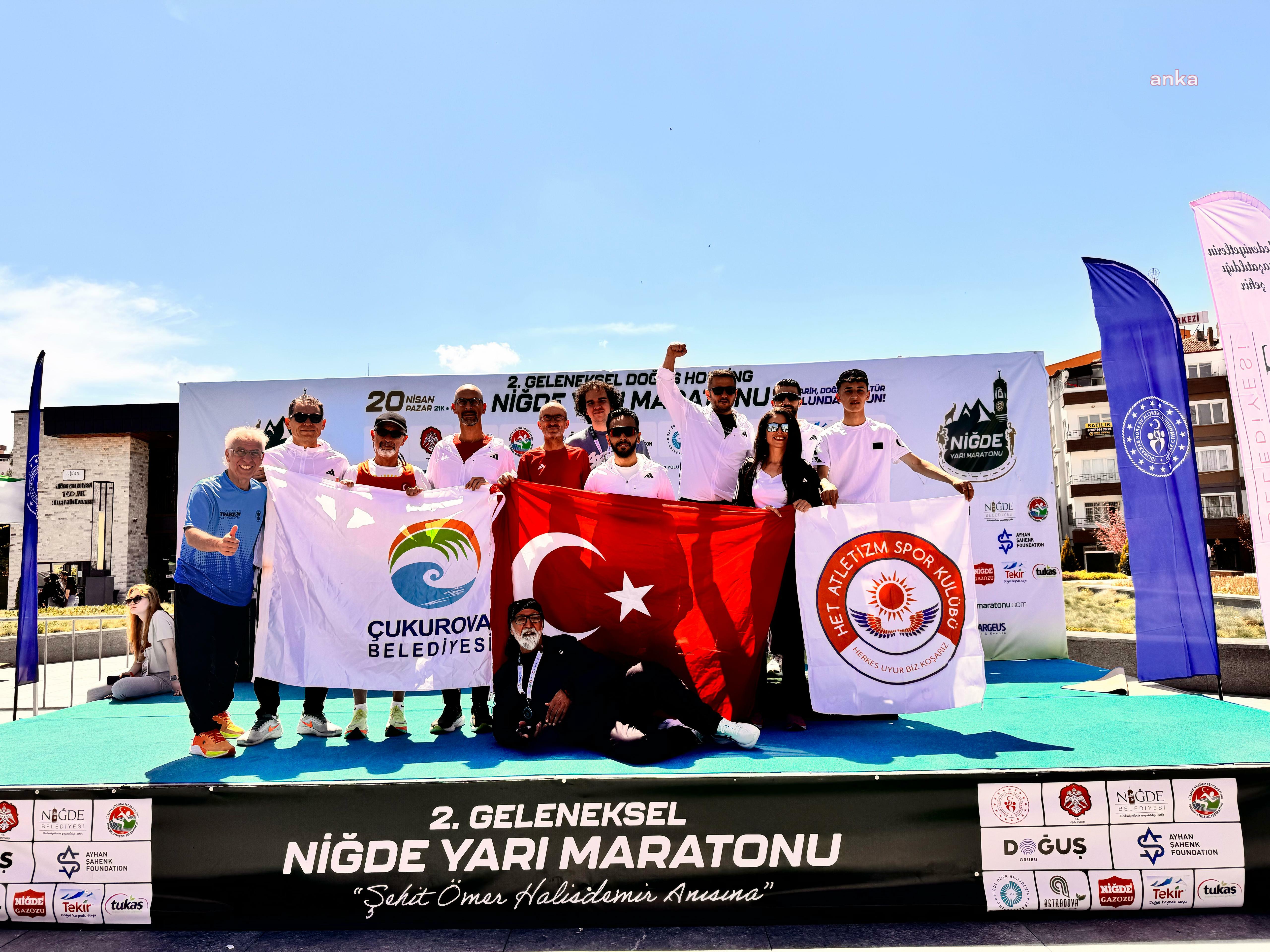 Çukurovalı atletler, Niğde'de düzenlenen maratondan 4 madalyayla döndü