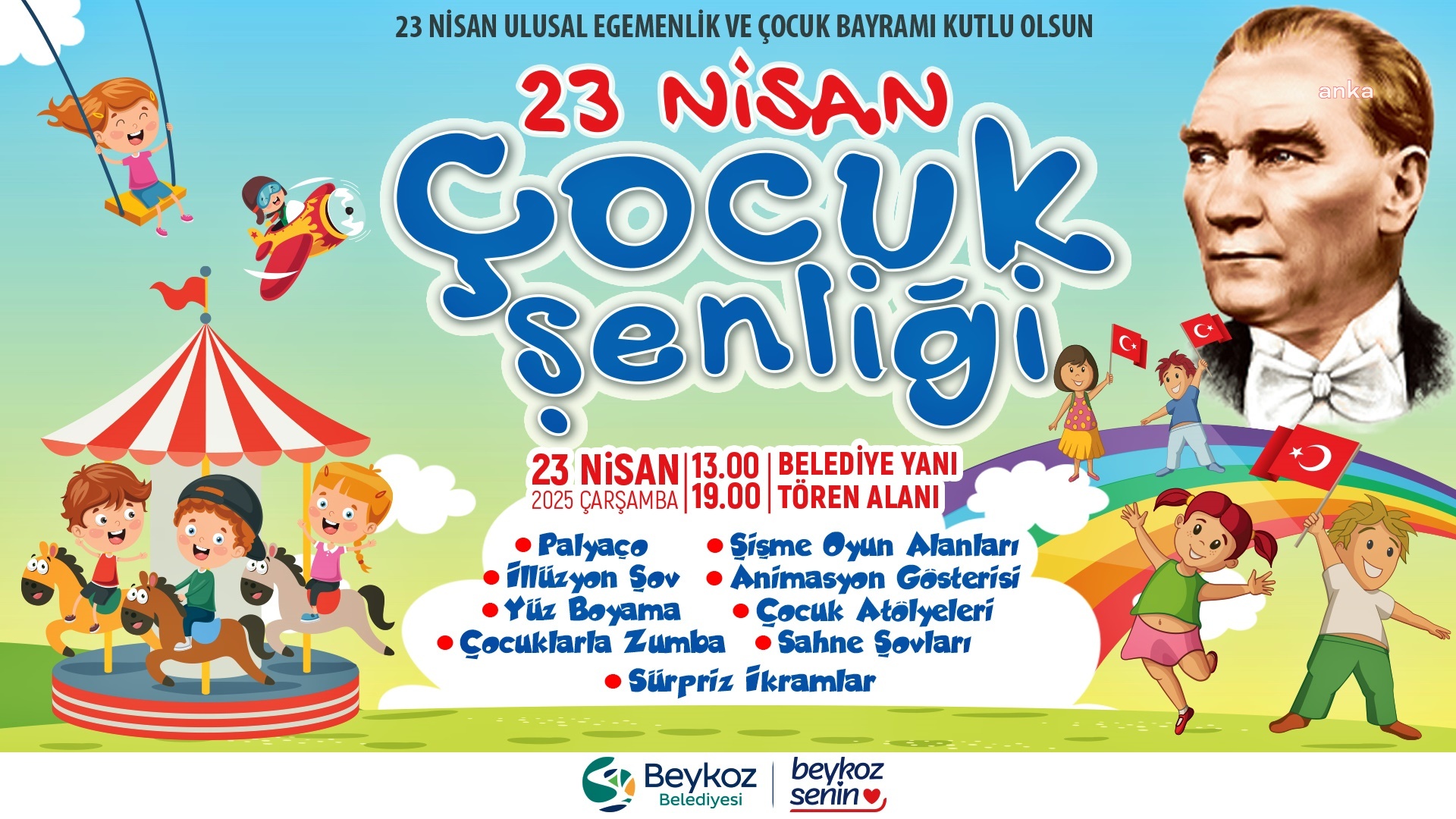 Beykoz Belediyesi, 23 Nisan'ı etkinliklerle kutlayacak