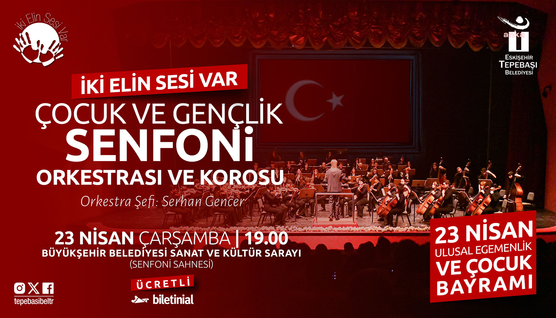 Tepebaşı Belediyesi, 23 Nisan'ı kutlamak için hazırlıklarını tamamladı