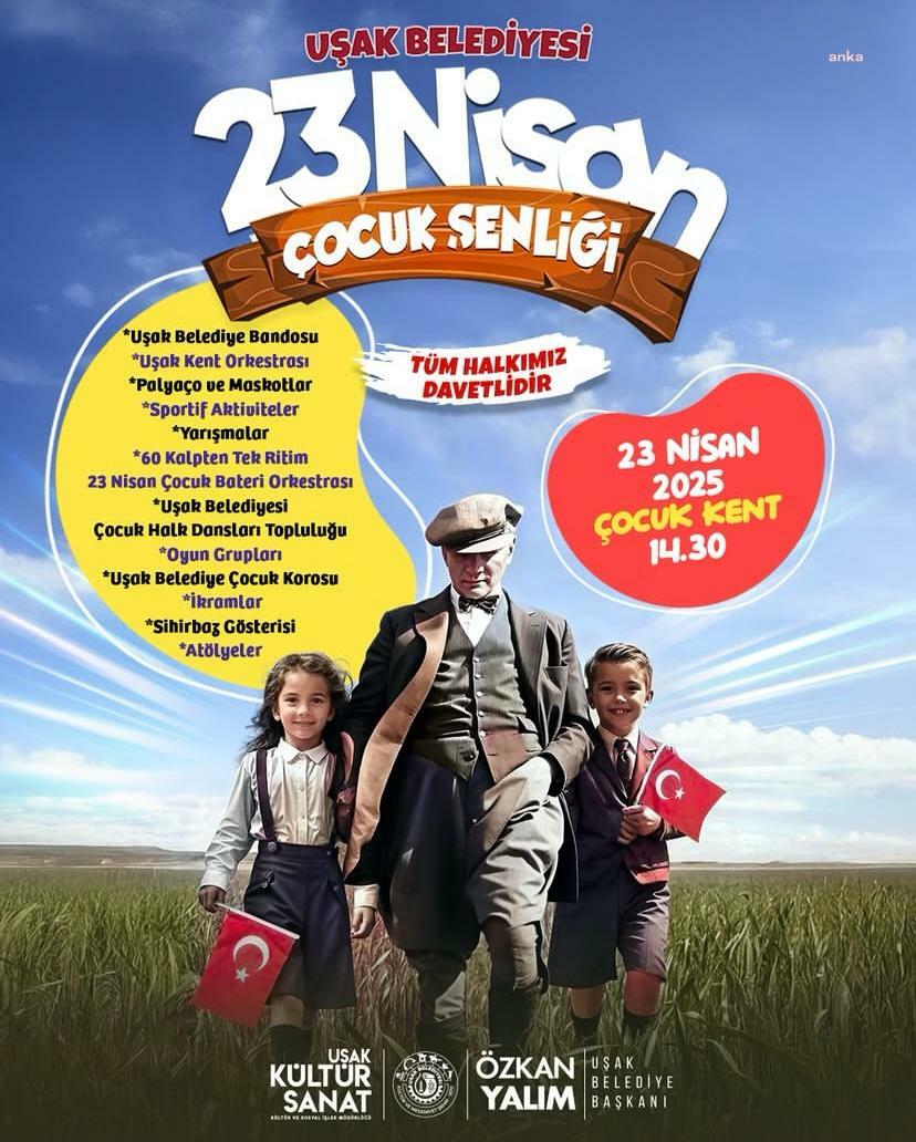 Uşak Belediyesi'nden 23 Nisan’a özel renkli etkinlikler