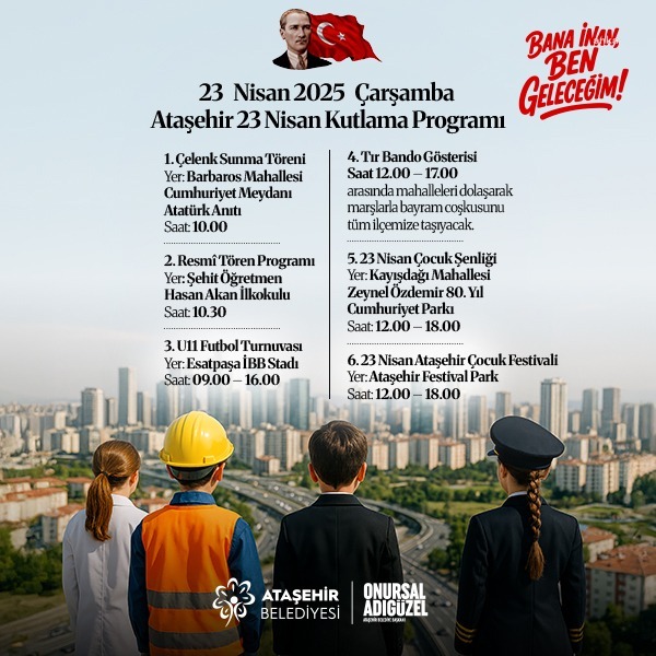 Ataşehir Belediyesi 23 Nisan'ı renkli etkinliklerle kutlayacak
