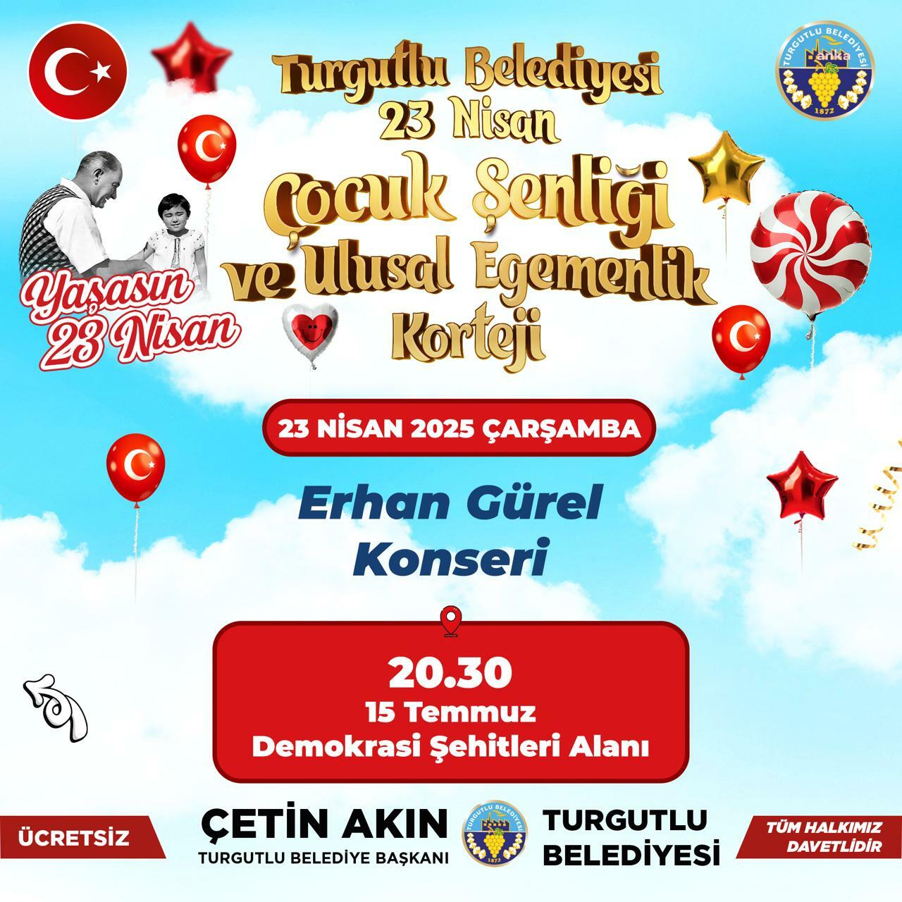 Turgutlu Belediyesi 23 Nisan'ı "Çocuk Şenliği ve Ulusal Egemenlik Korteji" ile kutlayacak