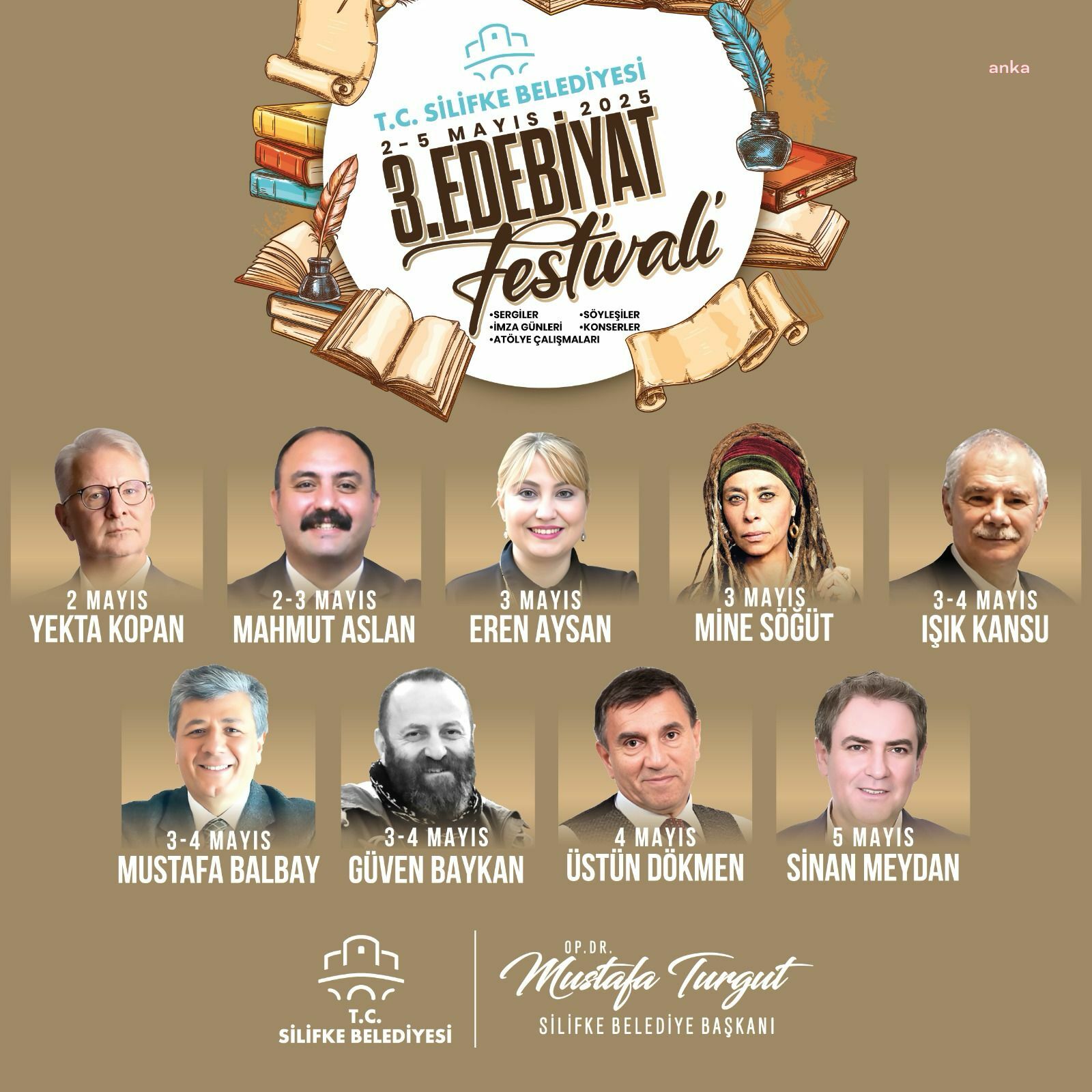Silifke’de 3. Edebiyat Festivali için geri sayım başladı