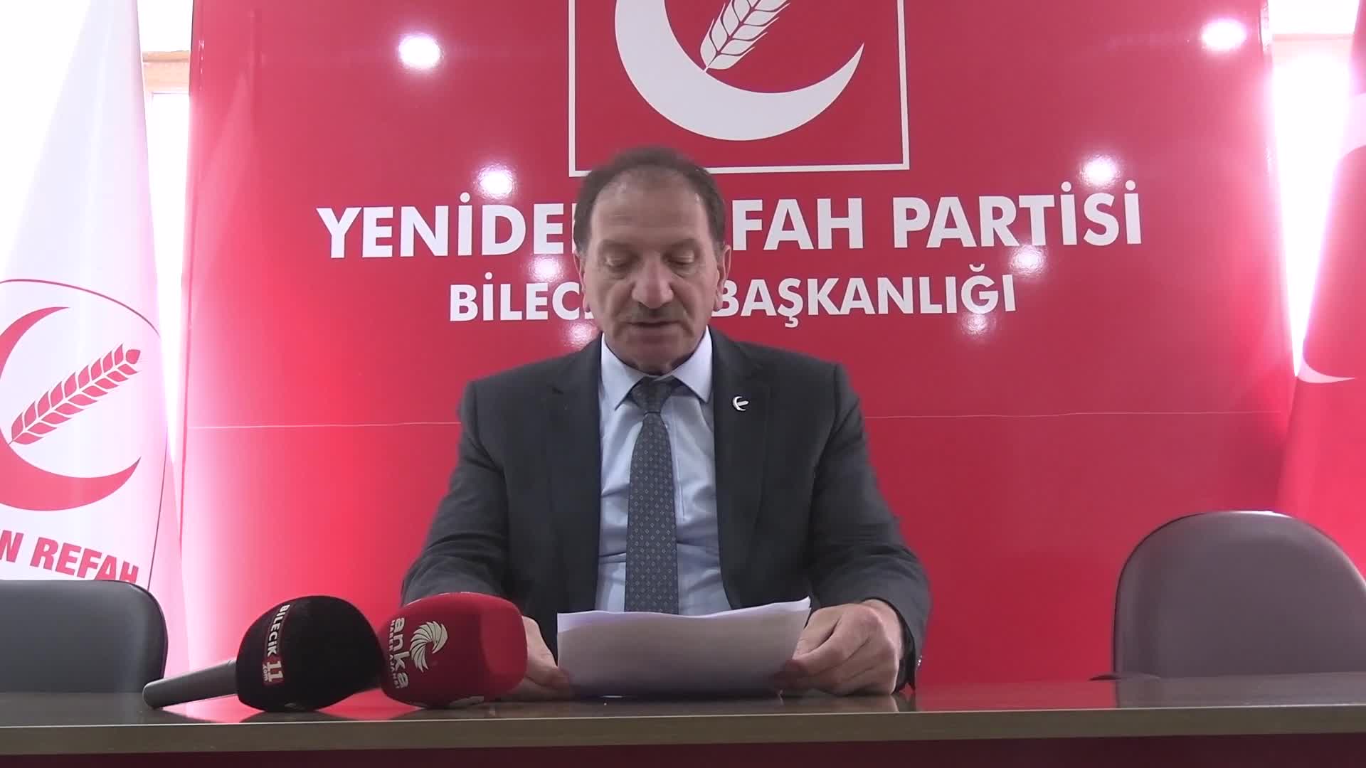 Yeniden Refah Bilecik İl Başkanı Arslanboğa: "Sayın Cumhurbaşkanı, bu milletin evlatları lüks olsun diye mi 1 1 evlerde yaşıyor sanıyorsunuz?"