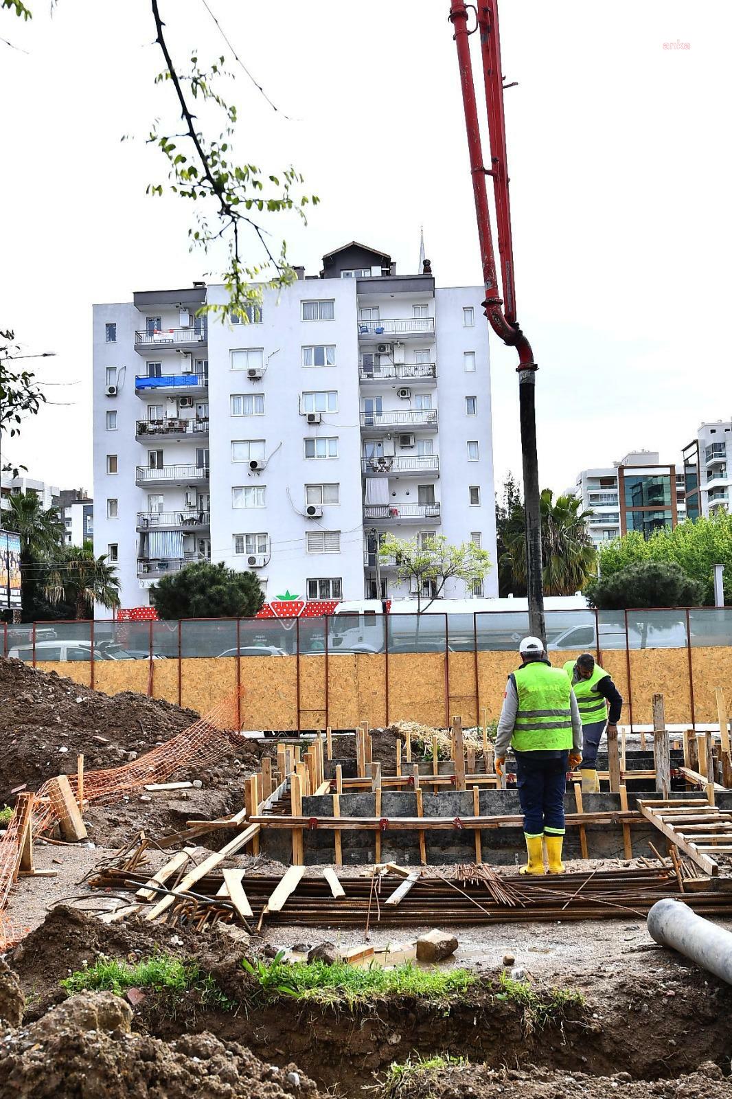 İzmir Büyükşehir Belediyesi'nin Yeni Girne Üst Geçidi hızla ilerliyor