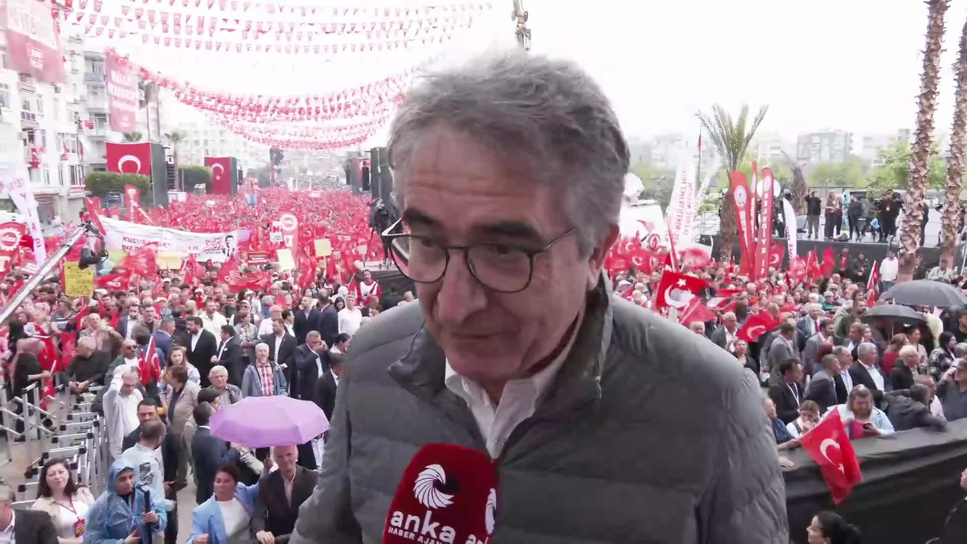 CHP’nin “Millet İradesine Sahip Çıkıyor” mitingi…  Yalçın Karatepe: "Bu düzenin, bu sistemin değişmesi lazım"