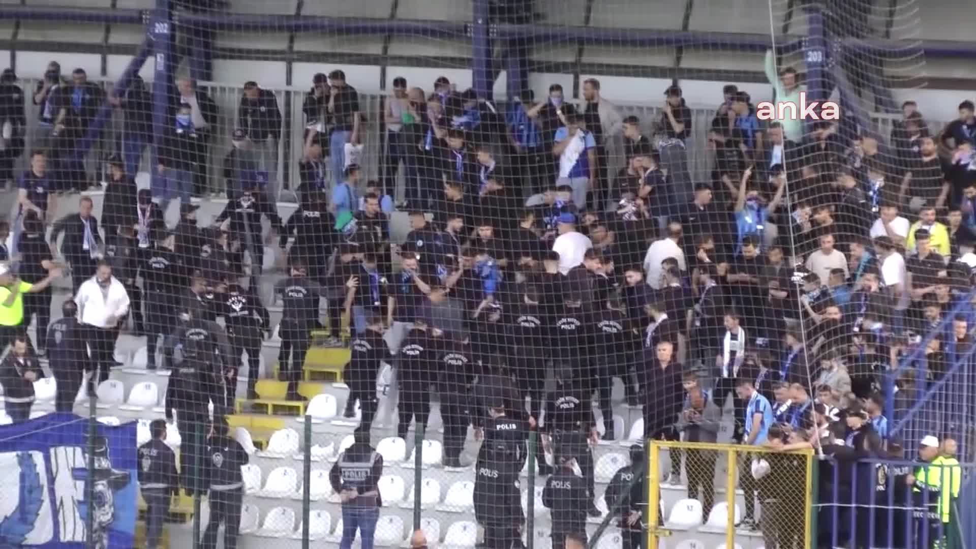 Üst lige çıkmak için mücadele eden Düzcespor-Kütahyaspor maçının ardından gerginlik