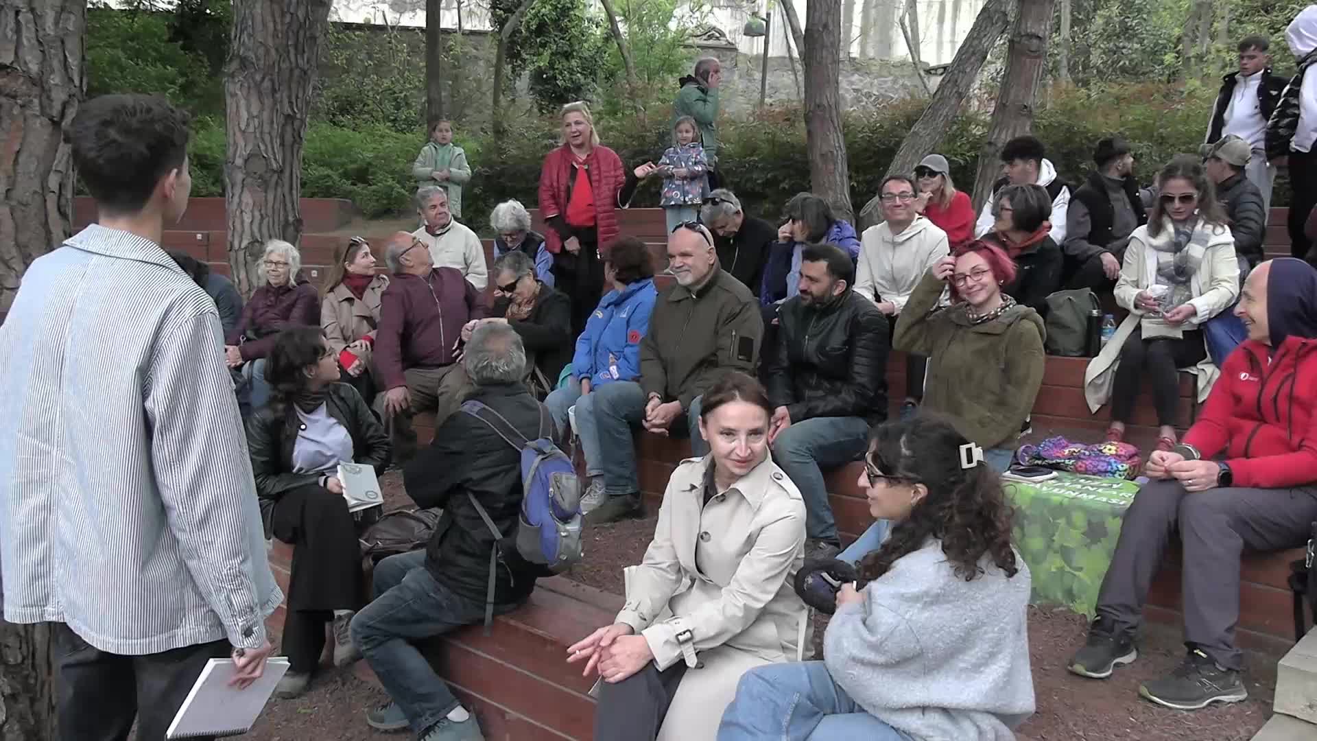 Atatürk Kent Ormanı'nda Kanal İstanbul tepkisi: Pazarlıyorlar memleketi, bunlara 'Dur!' demek lazım