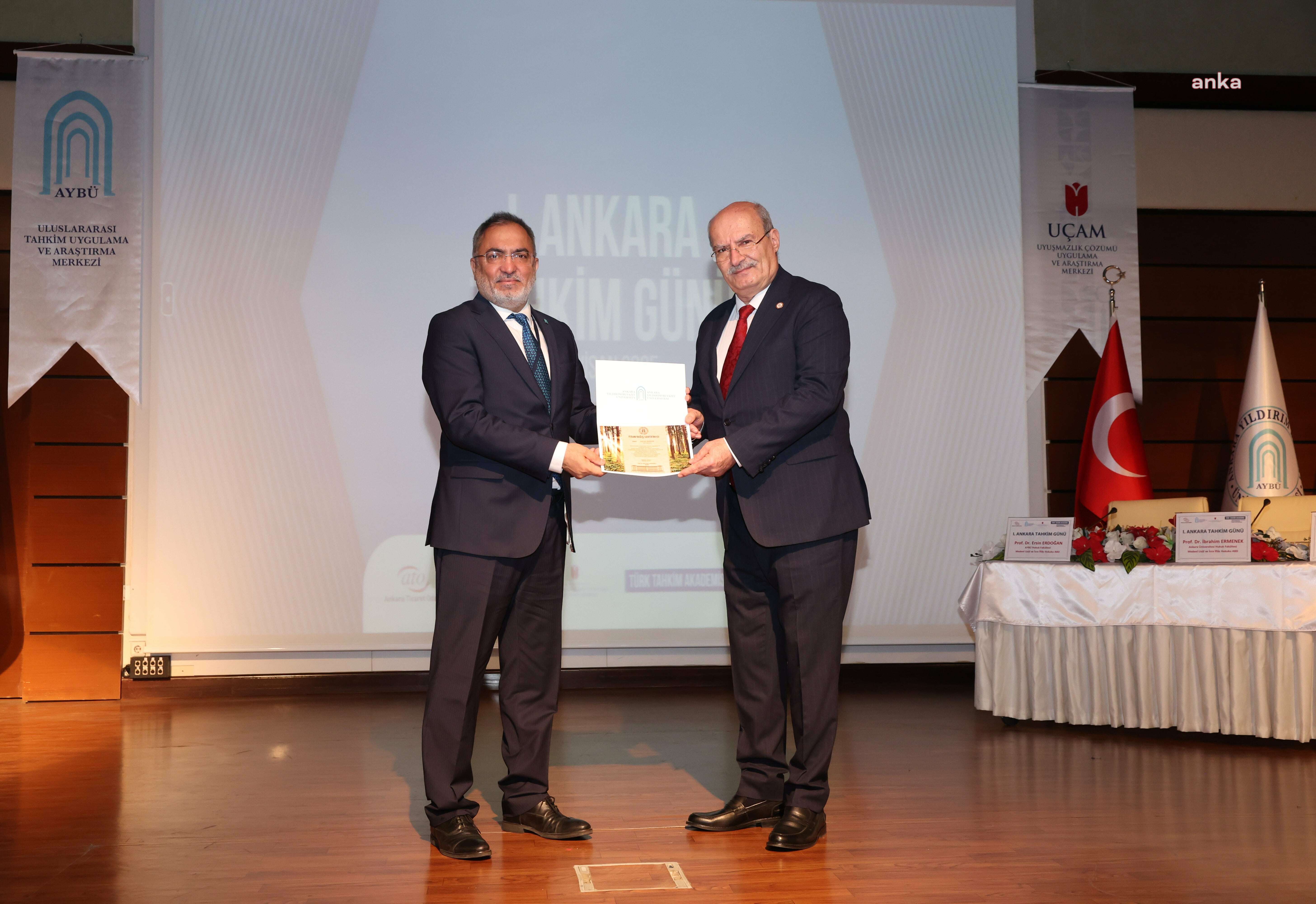 ATO Başkanı Baran, 1'inci Ankara Tahkim Günü Sempozyumu'na katıldı