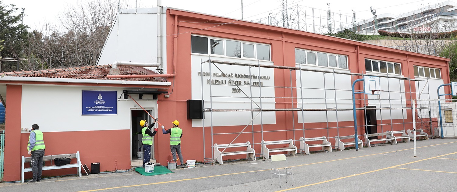 İBB, okulların spor salonlarını yeniliyor