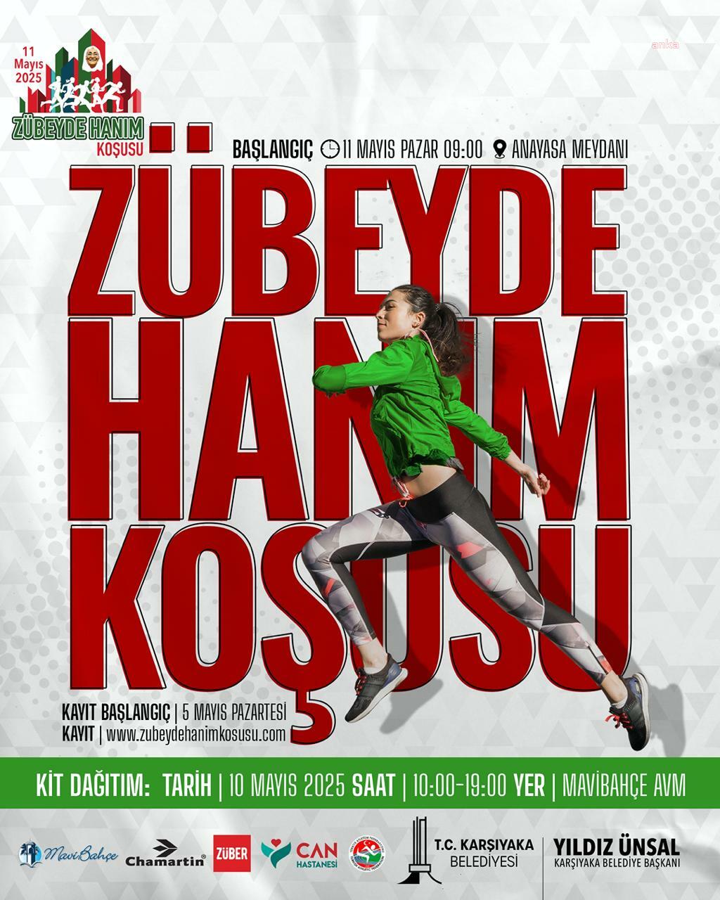 Karşıyaka Belediyesi’nin düzenlediği Zübeyde Hanım Koşusu için başvurular başlıyor