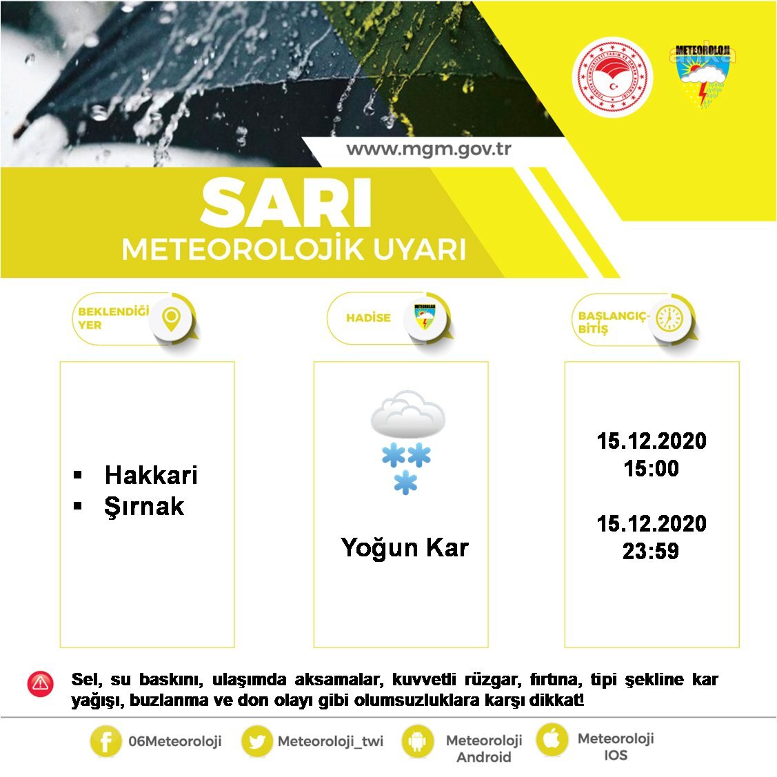 METEOROLOJİ'DEN PEŞ PEŞE KUVVETLİ YAĞIŞ UYARILARI