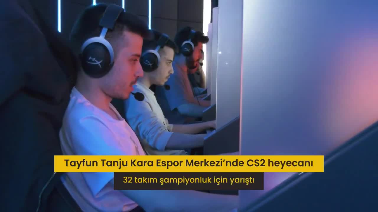 ABB Tayfun Tanju Kara Espor Merkezi’nde CS2 heyecanı: 32 takım şampiyonluk için yarıştı