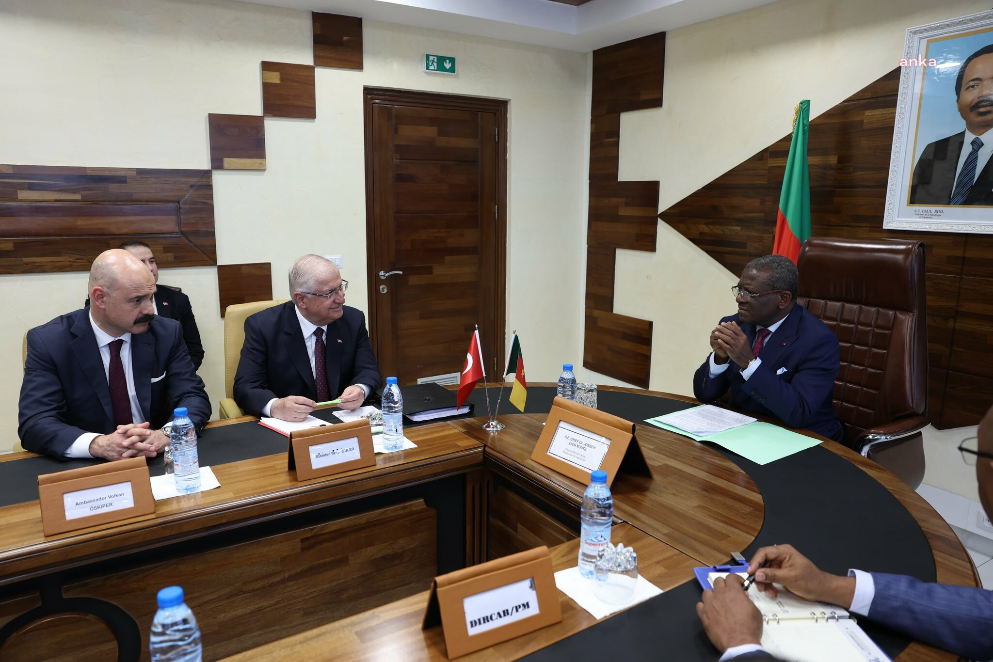 Kamerun Başbakanı Joseph Dion Ngute, Bakan Yaşar Güler'i kabul etti