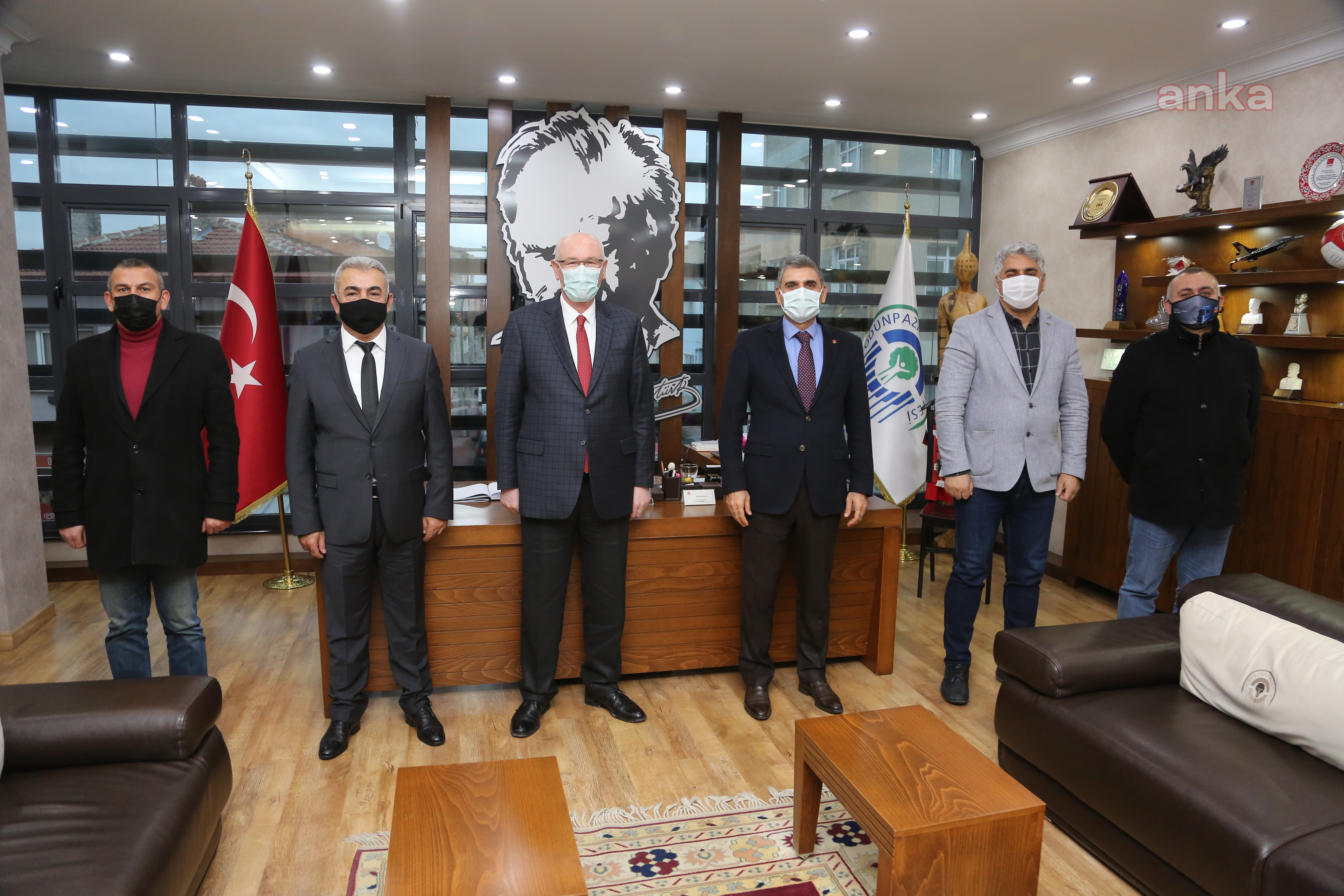 GENEL İŞ GENEL BAŞKANI ÇALIŞKAN, ODUNPAZARI BELEDİYE BAŞKANI KURT'U ZİYARET ETTİ